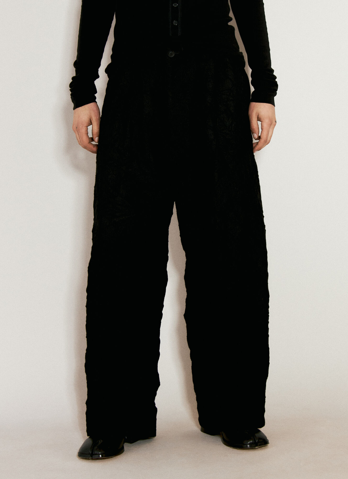 Yohji Yamamoto G-standard String Trousers In Black