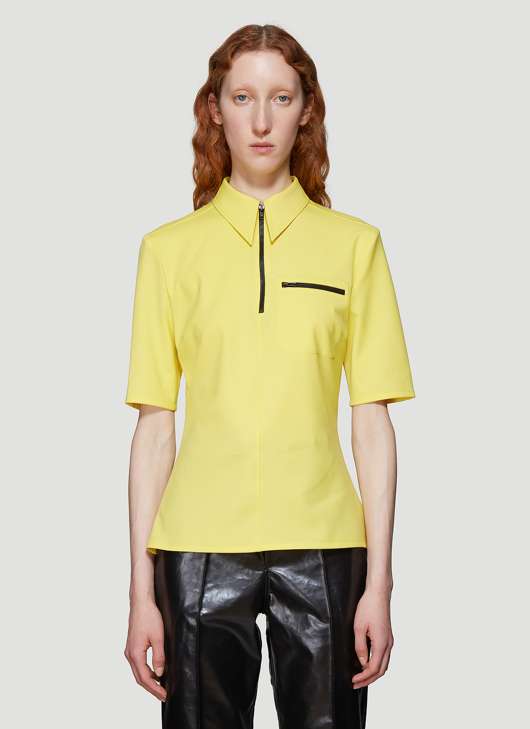 Kwaidan Editions Zipped Shirt in Yellow | LN-CC