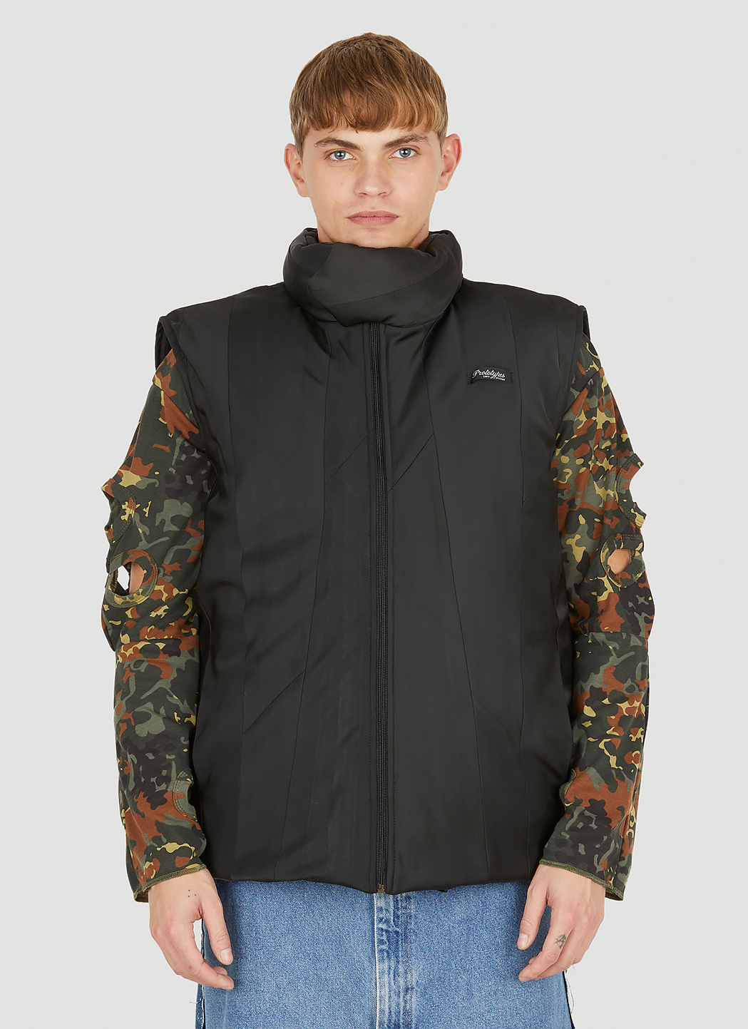 Tie Puffer Sleeveless Jacket