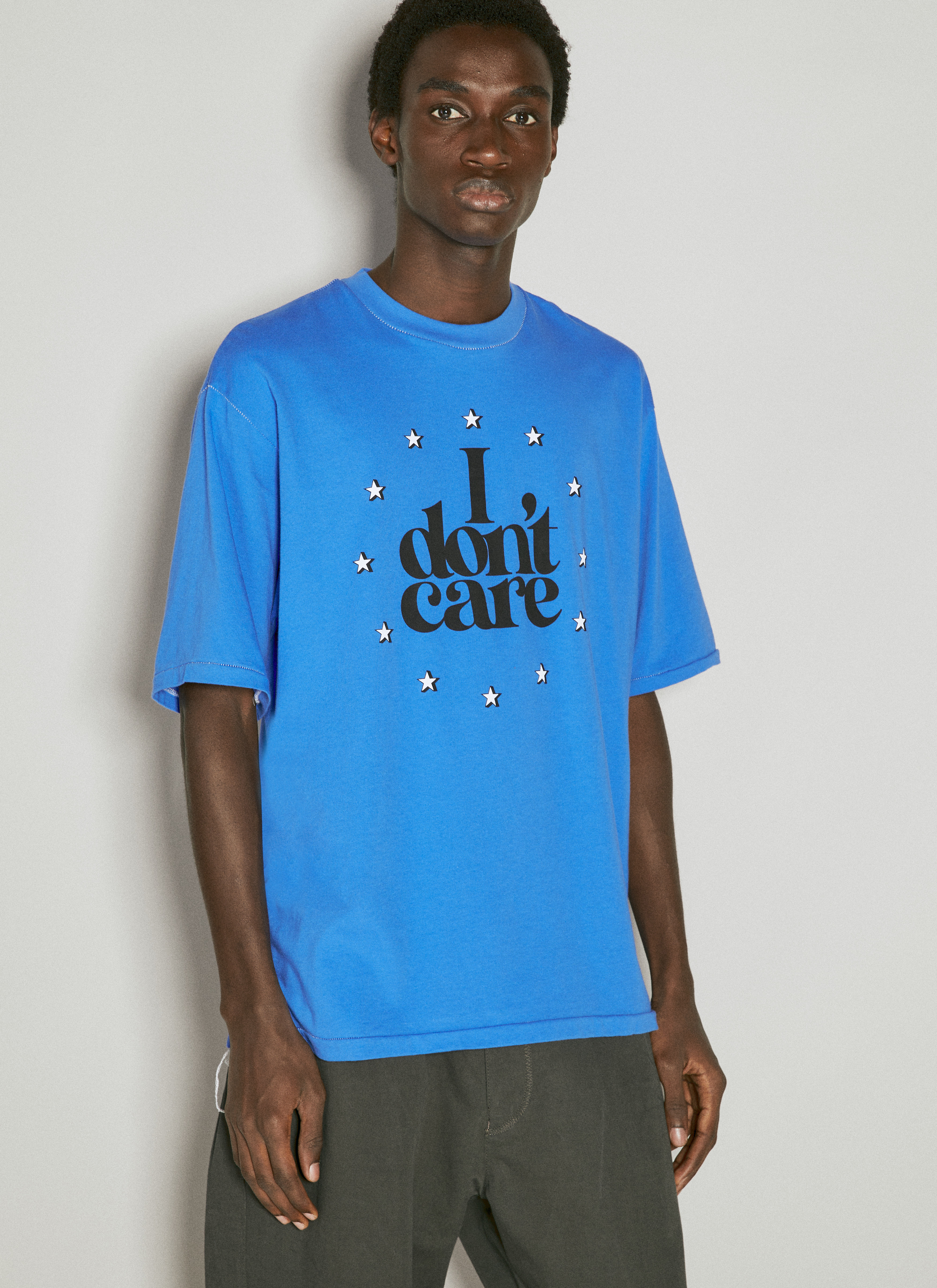 UNDERCOVER I Don't Care T-Shirt in Blue | LN-CC®