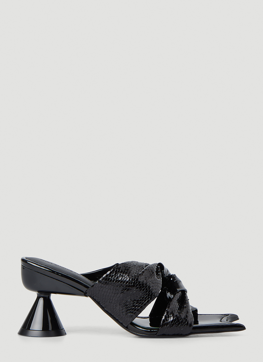 Paula Canovas del Vas Unisex Diablo Heeled Sandals in Black | LN-CC®
