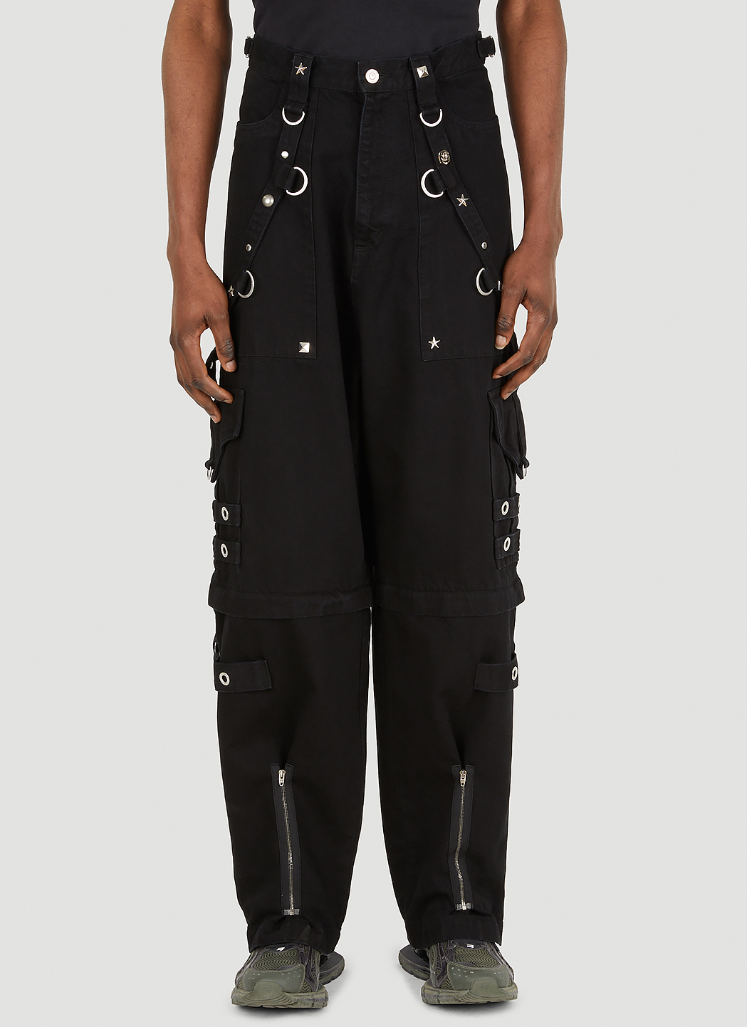 Balenciaga Raver Baggy Pants in Black | LN-CC