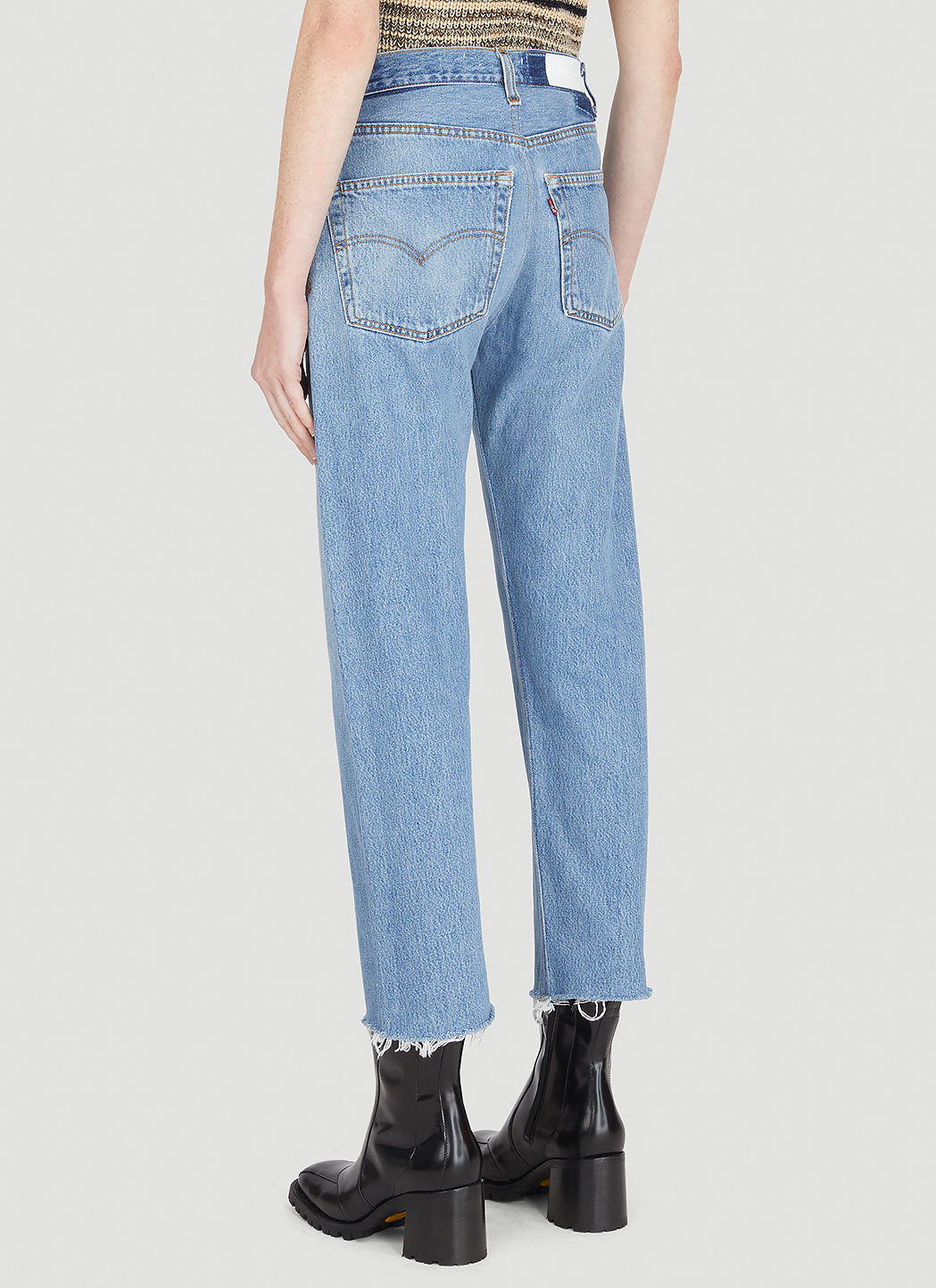 Stove Pipe cropped jeans