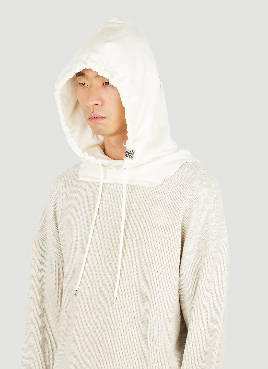 Maison Mihara Yasuhiro Partly Double Hooded Sweatshirt | Smart Closet