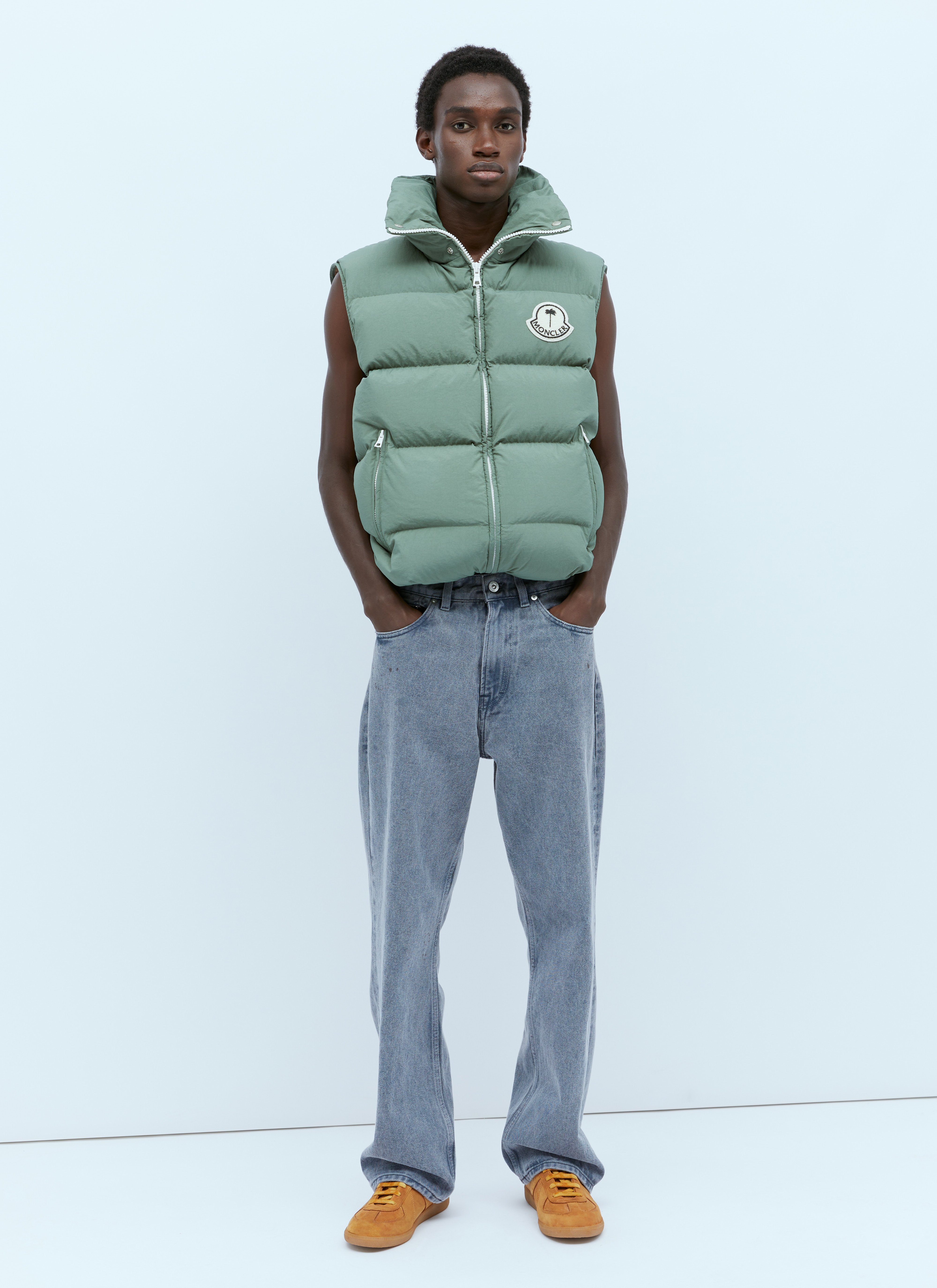 Moncler x Palm Angels Rodmar Down Vest in Green | LN-CC®