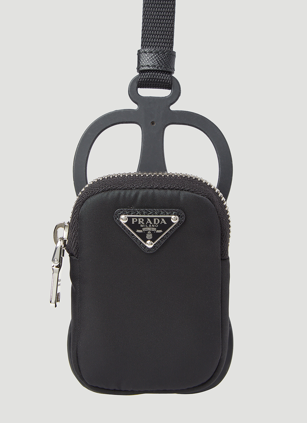 Prada Women's Re-Nylon Lanyard Pouch in Black | LN-CC