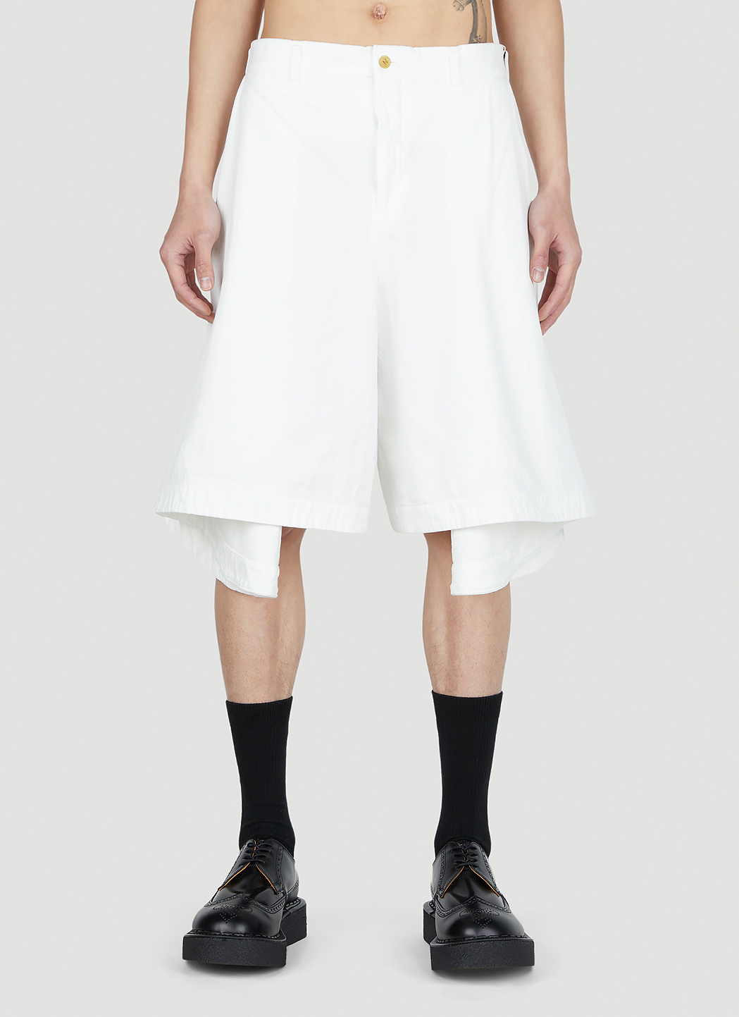 Comme Des Garcons Homme Plus Men s Skirt Shorts in White LN CC