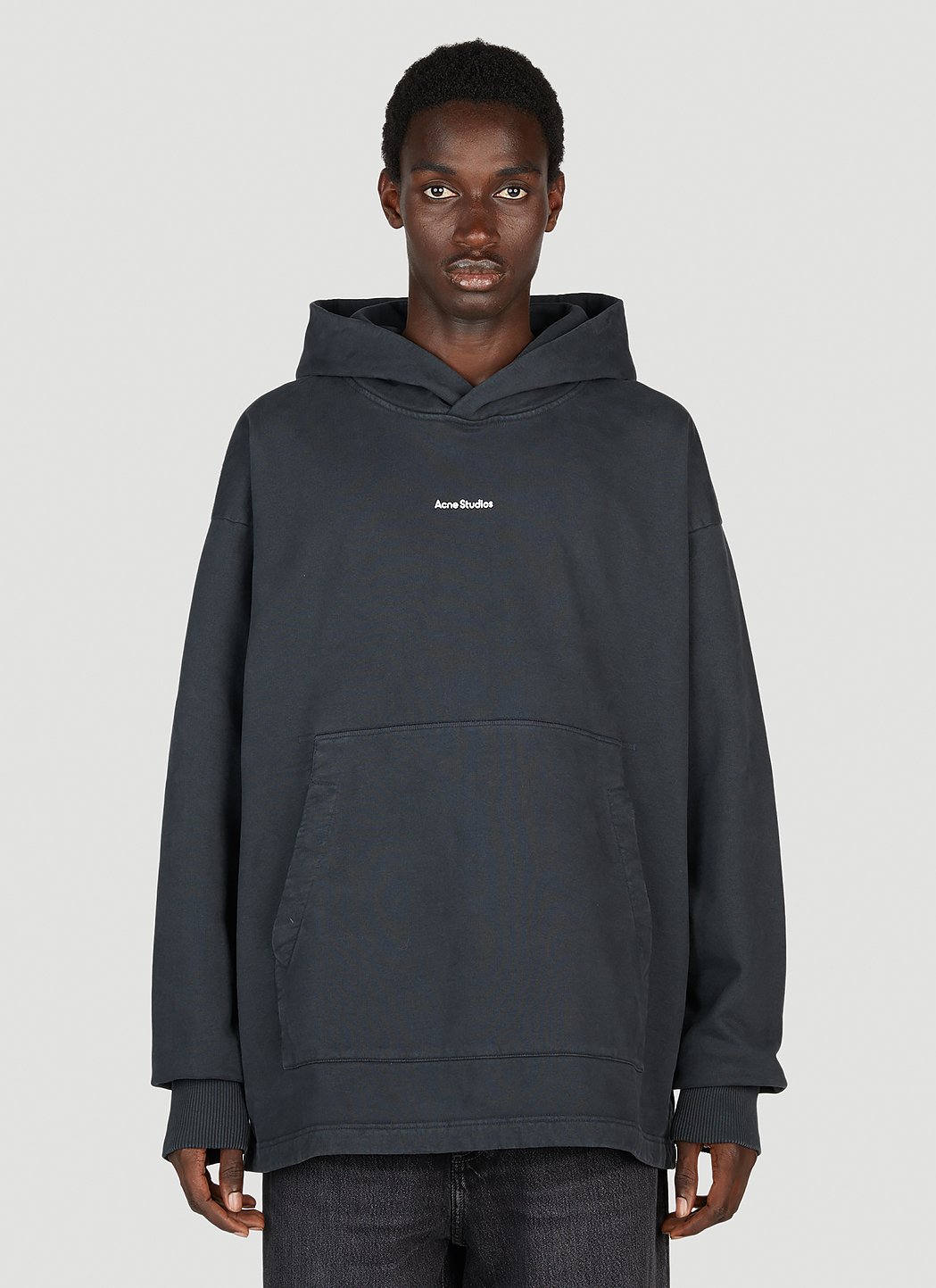 Acne studios outlet black logo hoodie