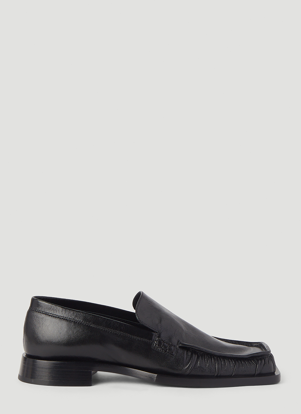 Jil Sander Square Loafers in Black | LN-CC