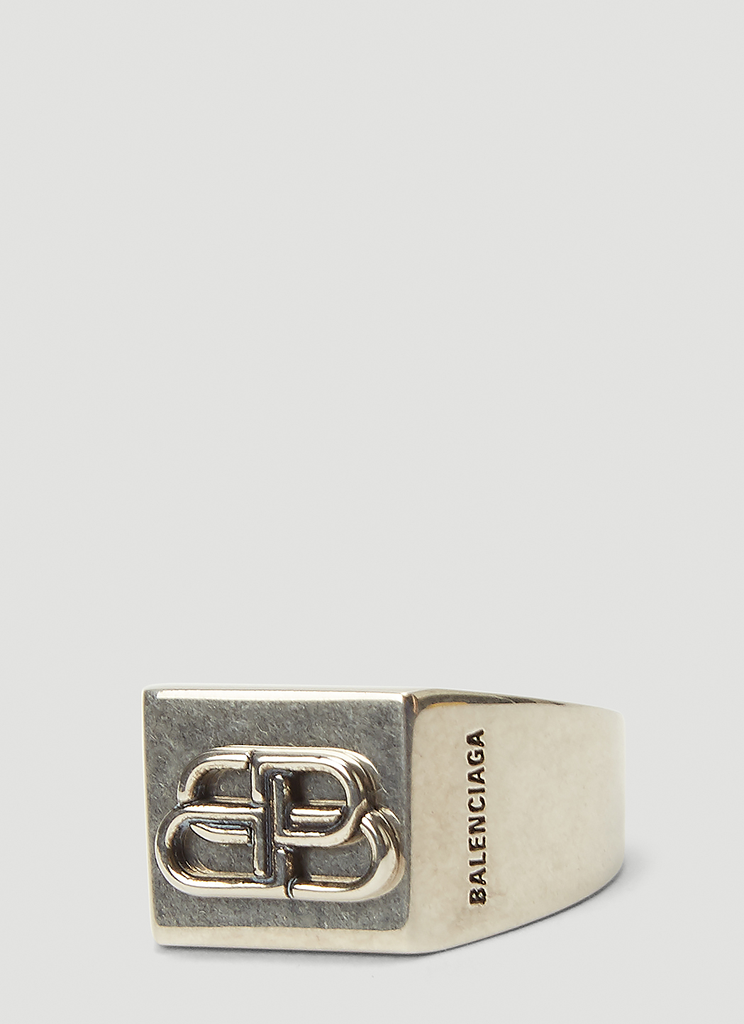 Balenciaga BB Ring in Silver | LN-CC