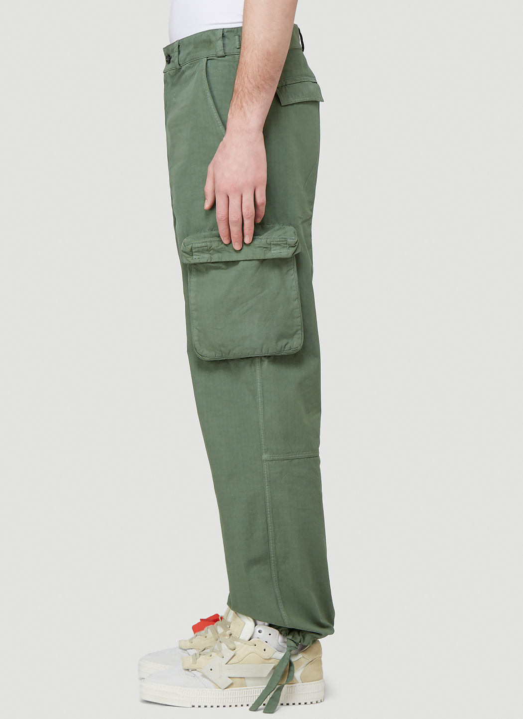 off white khaki pants