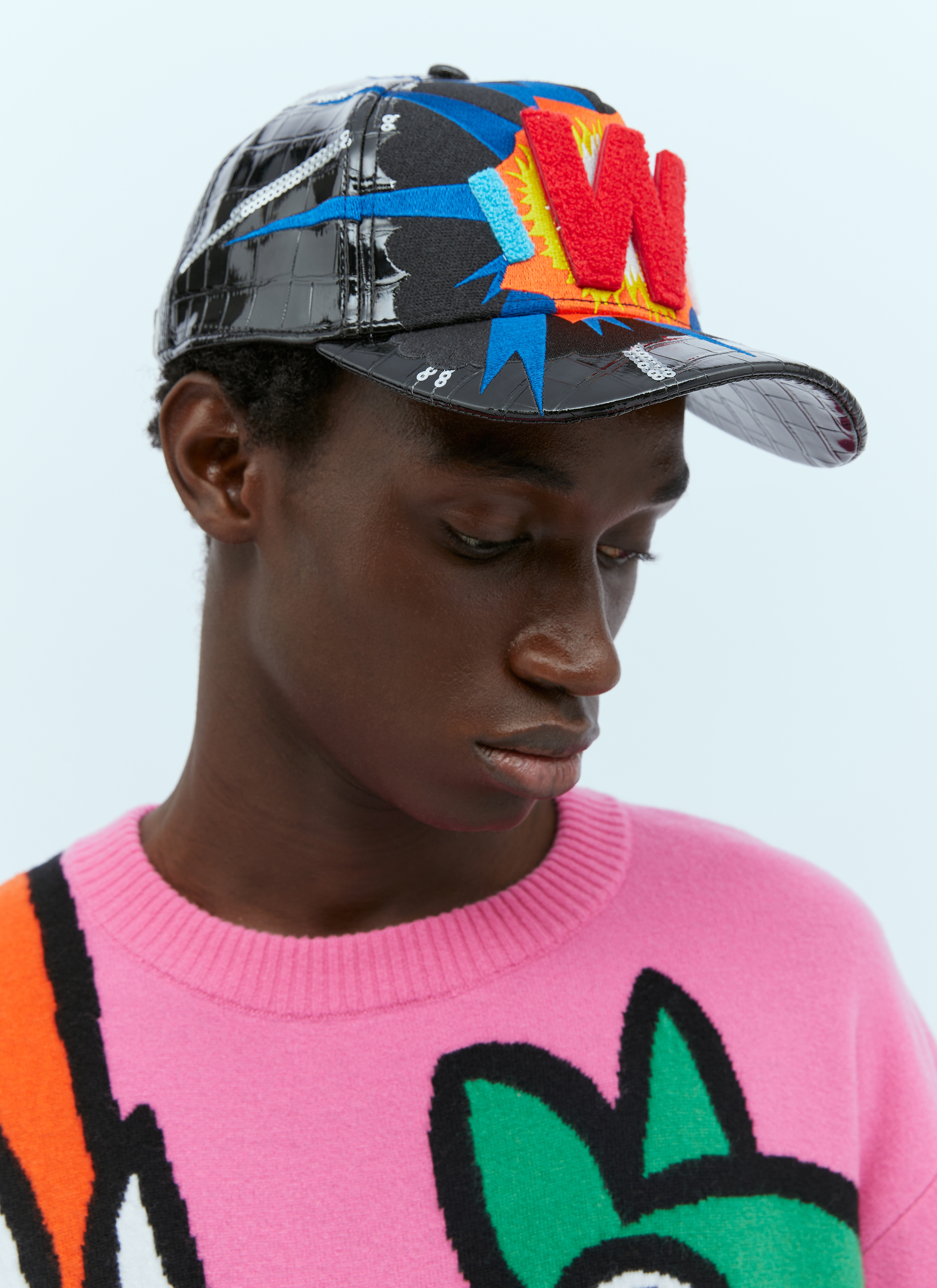 Walter Van Beirendonck Explosion Baseball Cap in Black | LN-CC®