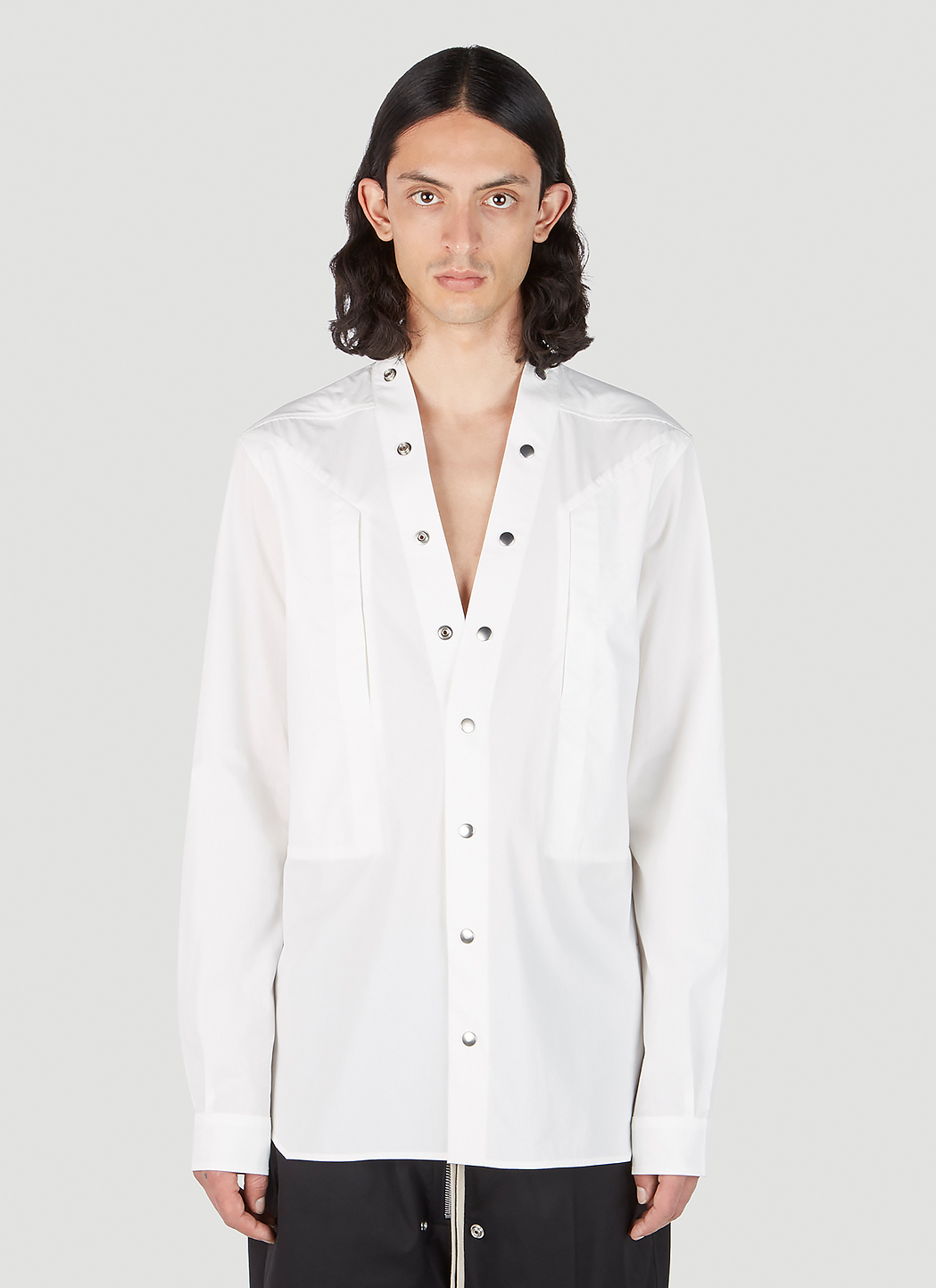 Rick owens 20ss LarryShirt ラリーシャツ 48 黒 - メンズ