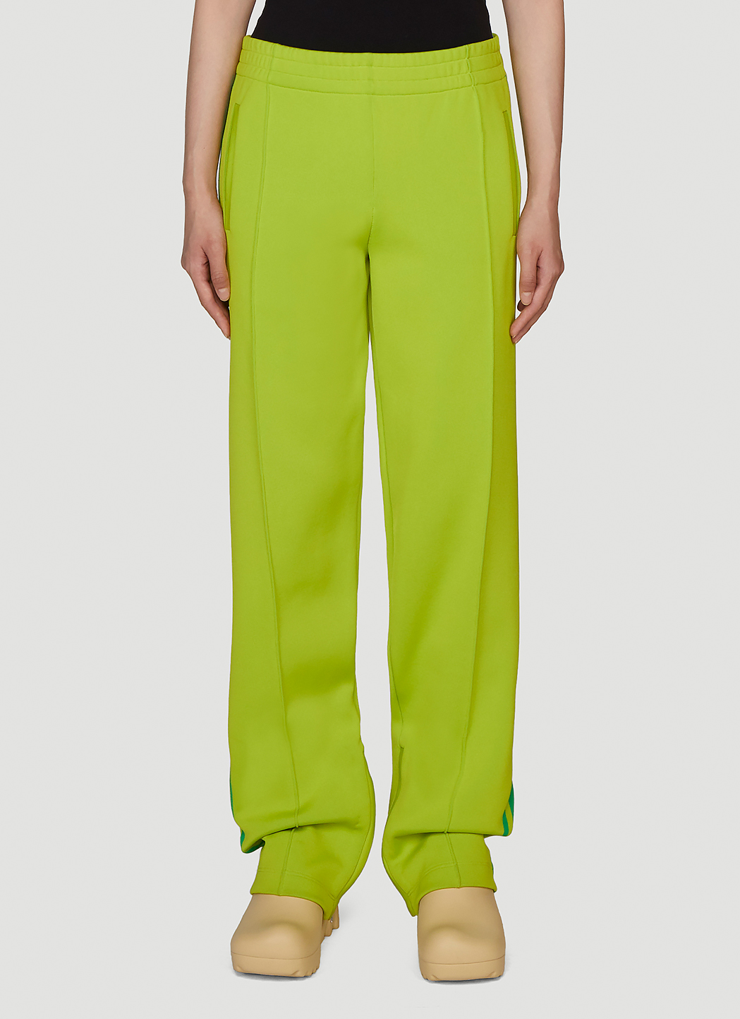 Bottega Veneta Technical Track Pants en Green pour femme