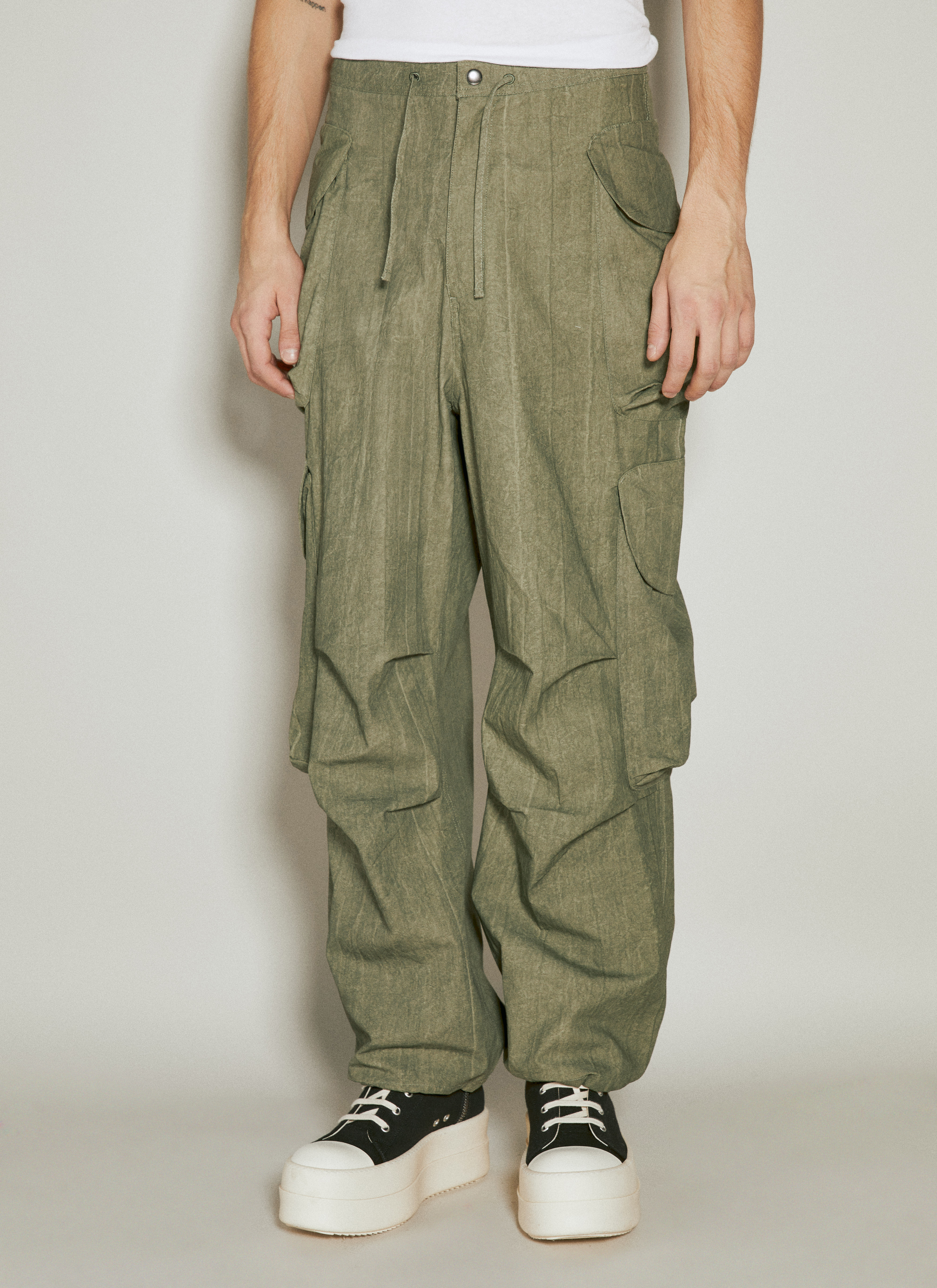 Entire Studios Men's Gocar Cargo Pants in Green | LN-CC®