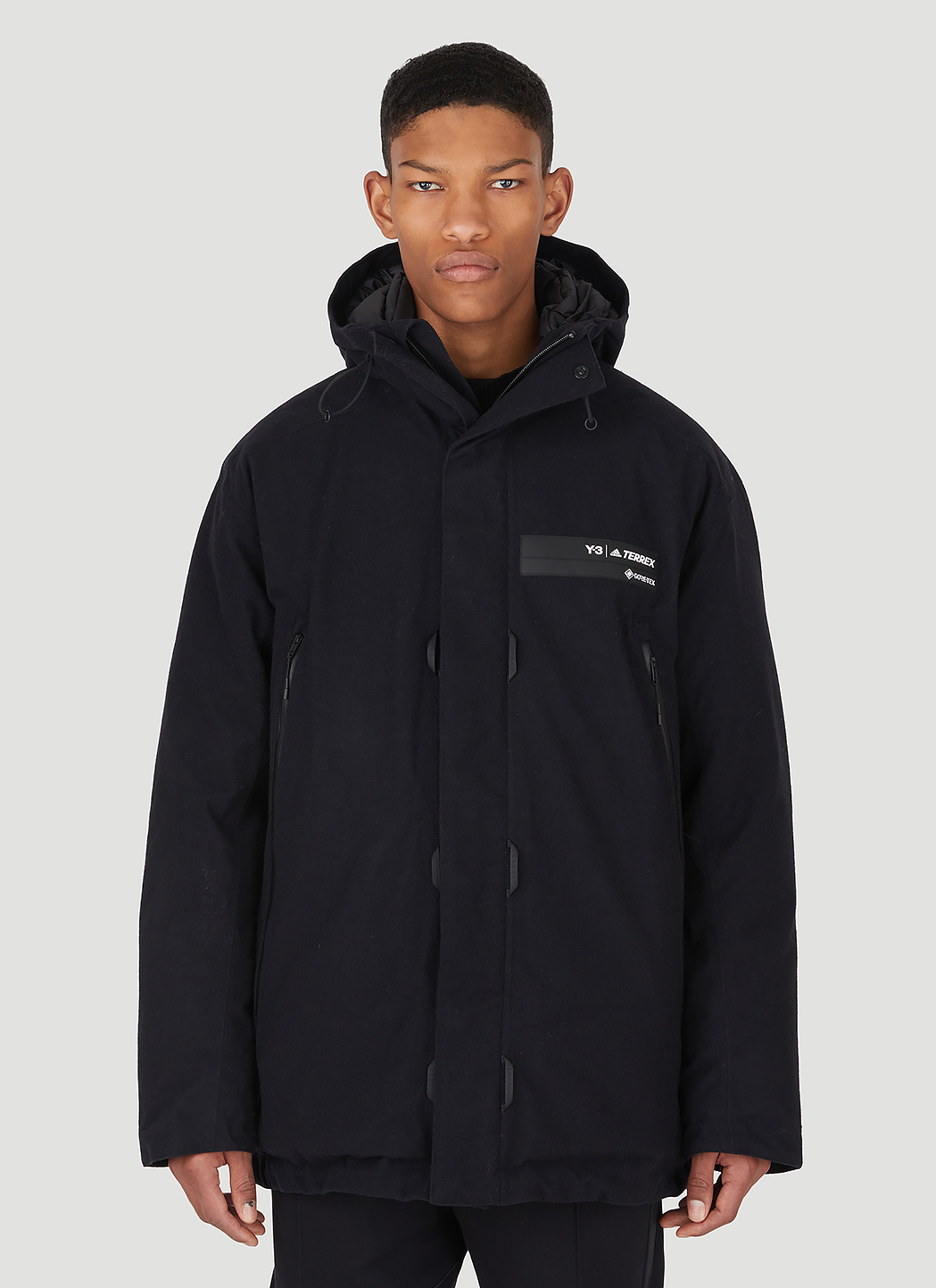 Y-3 Melton Terrex Down Jacket in Black | LN-CC