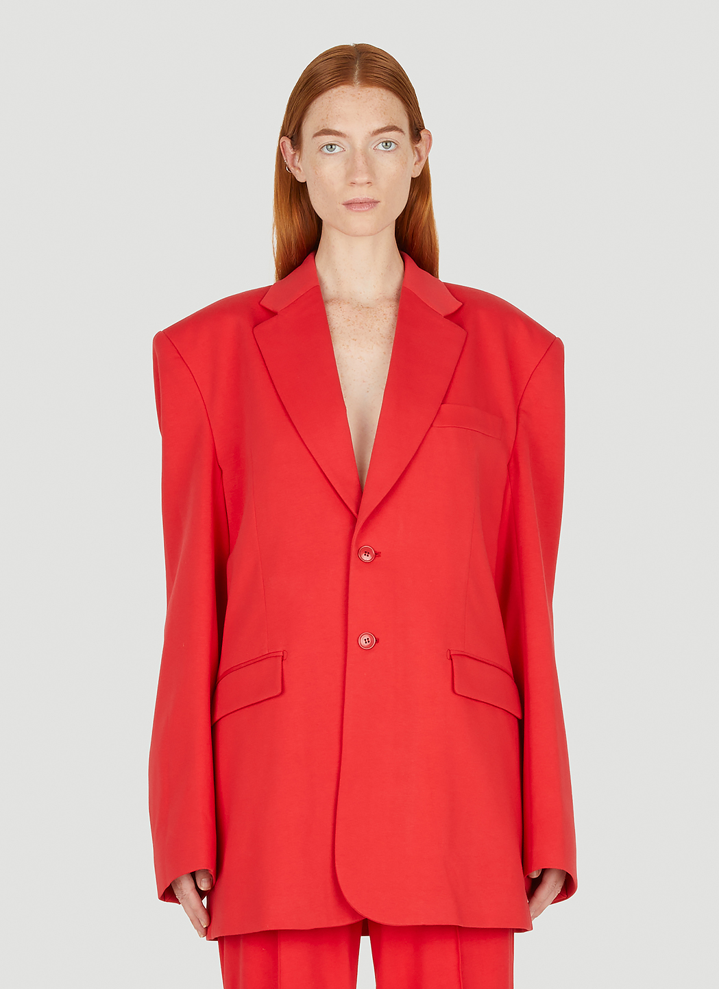 VETEMENTS Women s Tailored Blazer in Red LN CC