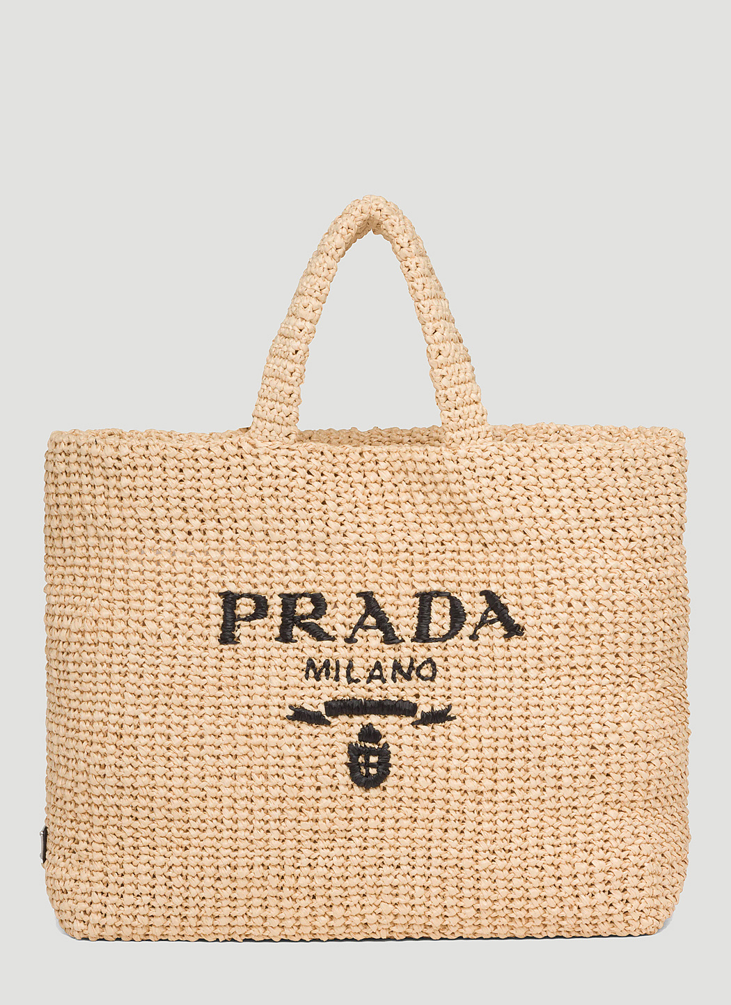 Prada Raffia Tote Bag in Beige LN CC