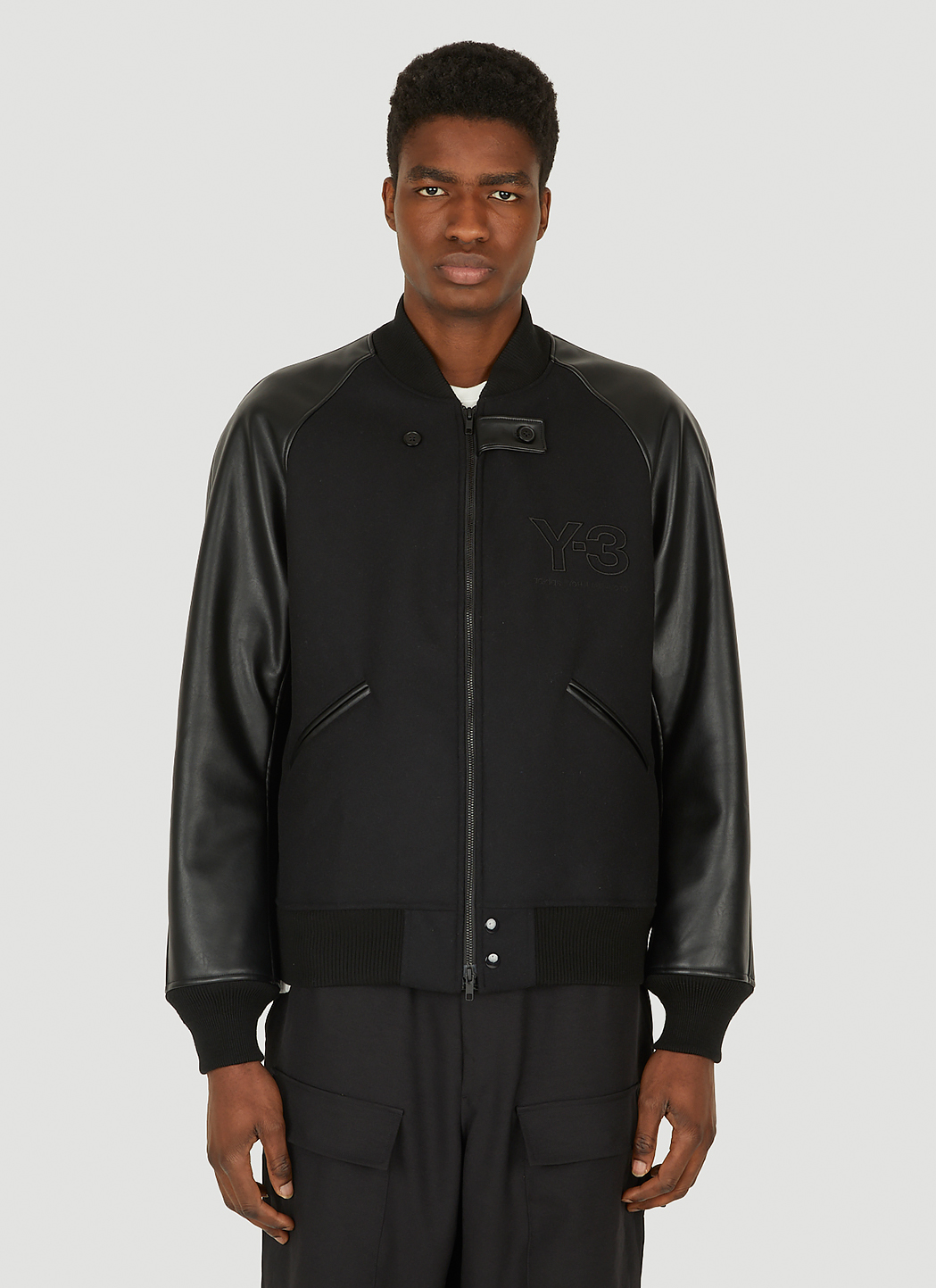 Y-3 Men's Classic Varsity Jacket in Black | LN-CC®