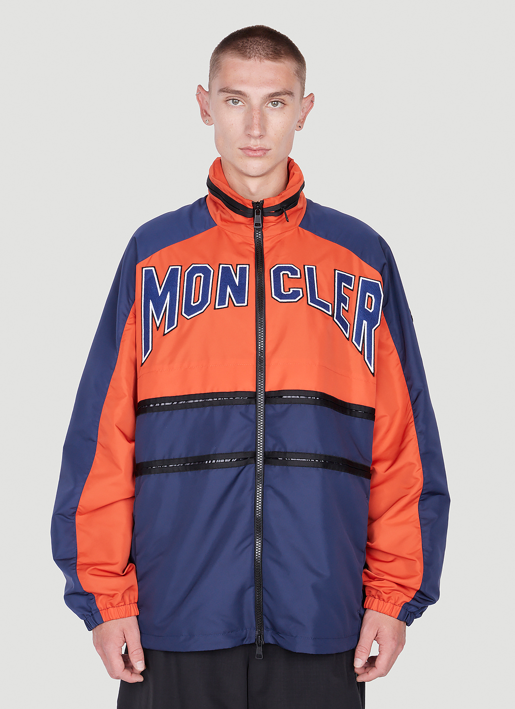 Moncler Men s Colour Block Track Jacket in Orange LN CC