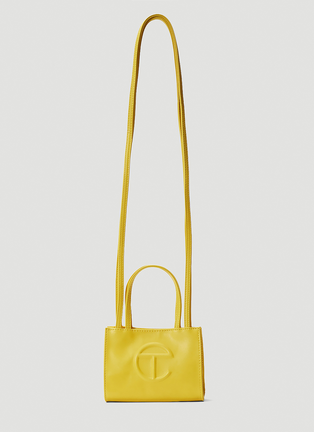 Small yellow telfar discount bag