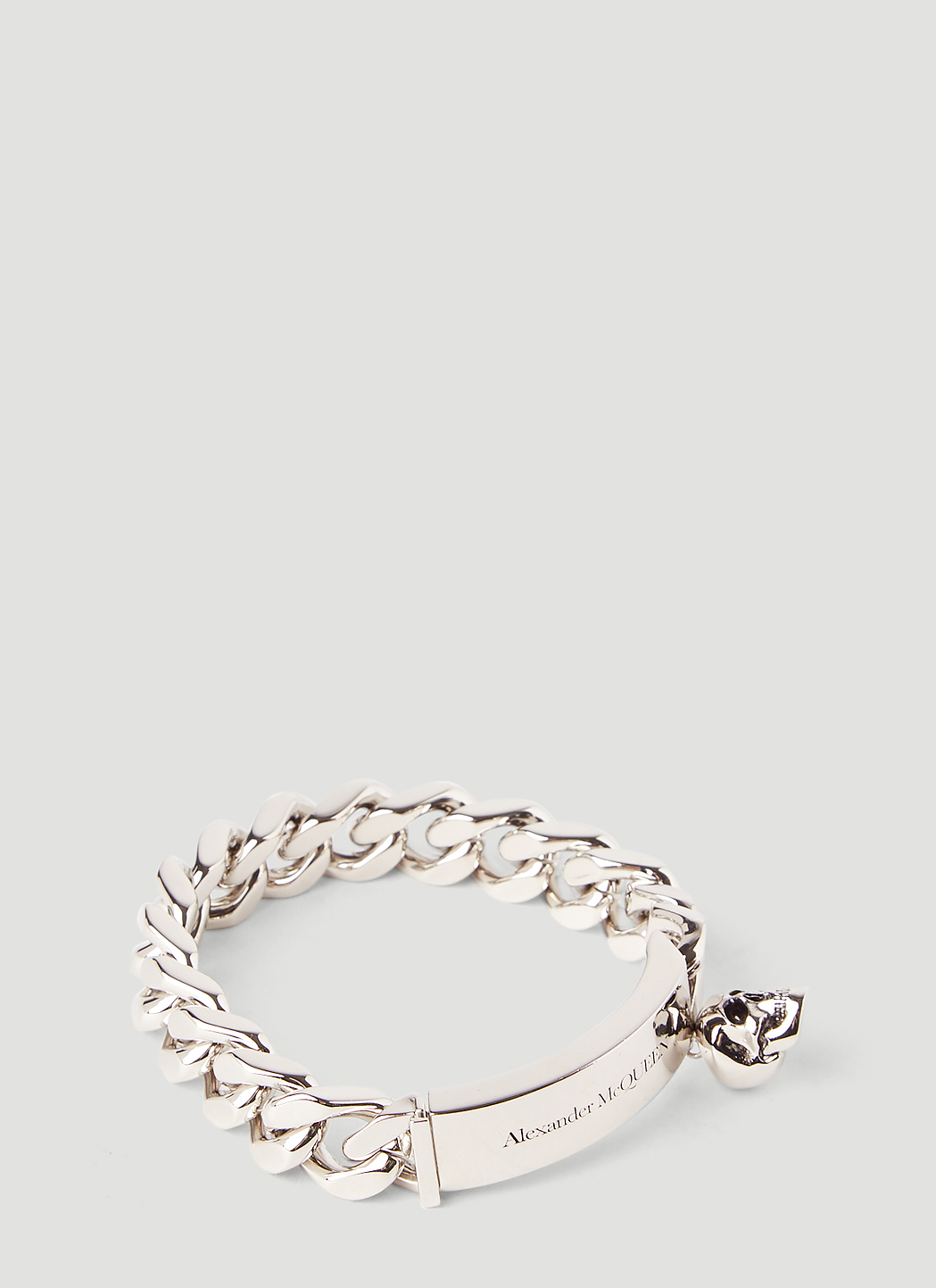 Alexander mcqueen silver sale tone chain bracelet