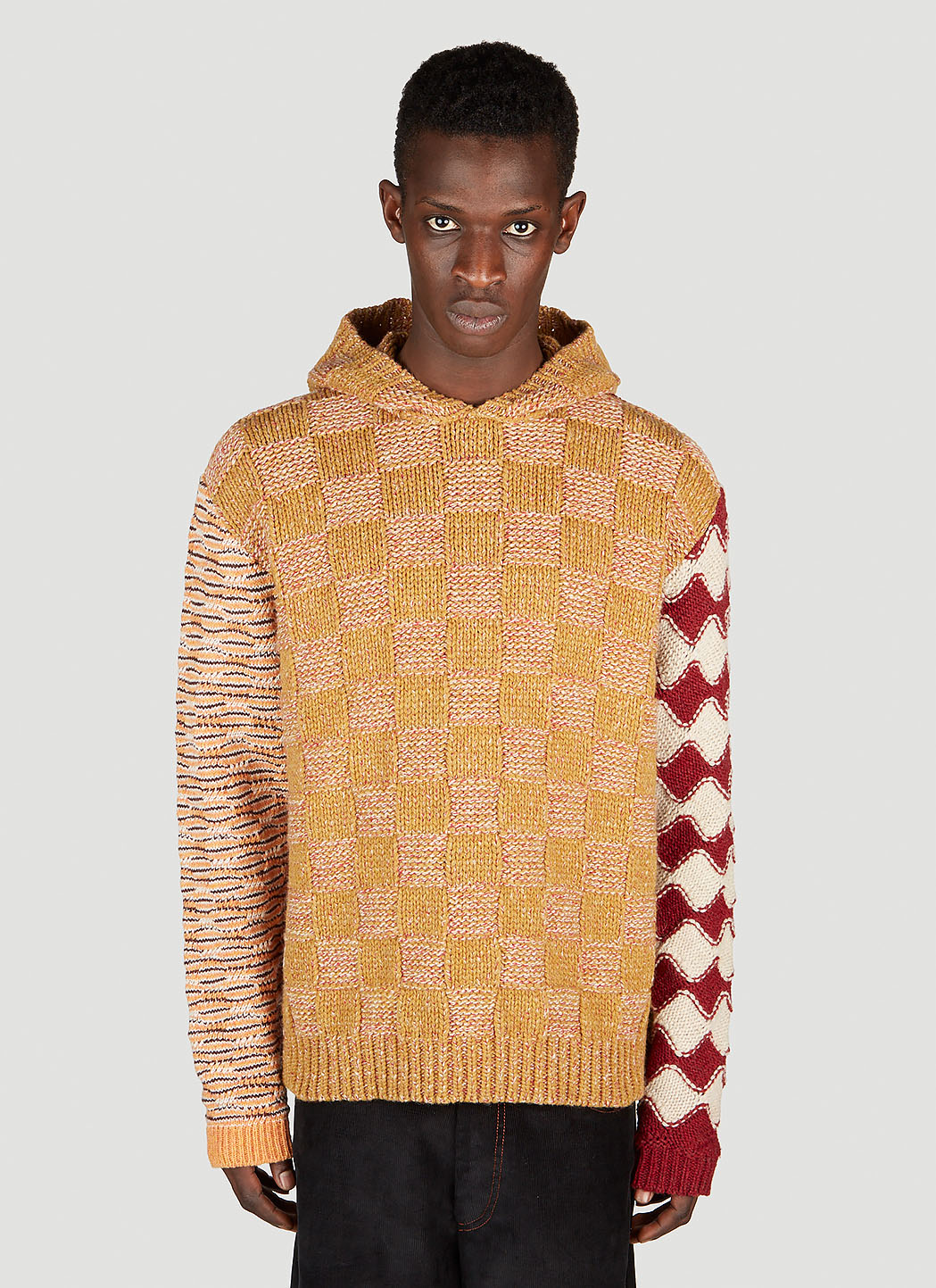 Multi Panel Chequerboard Sweatshirt