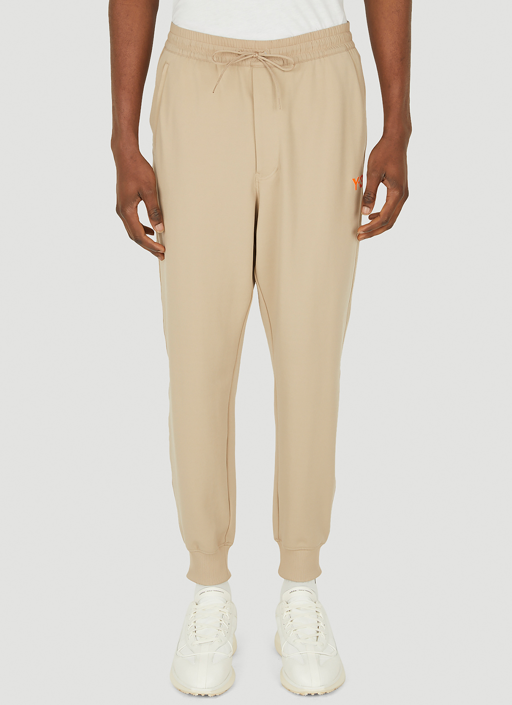 Y-3 Men's Cuffed Track Pants in Khaki