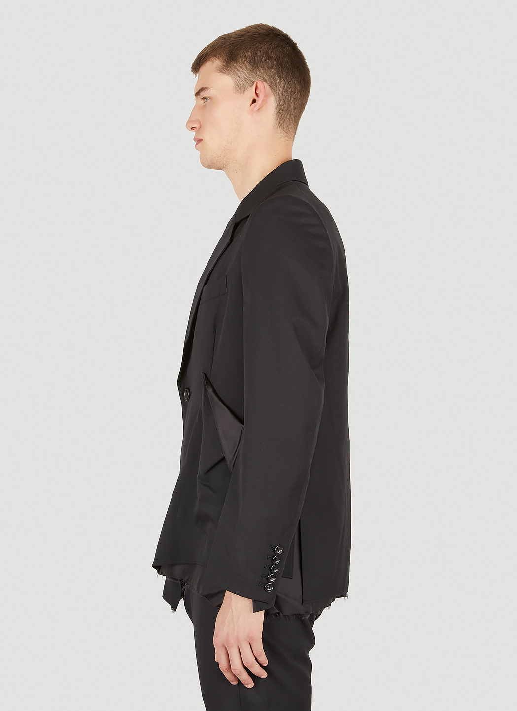 Sulvam Raw Hem Blazer | Smart Closet