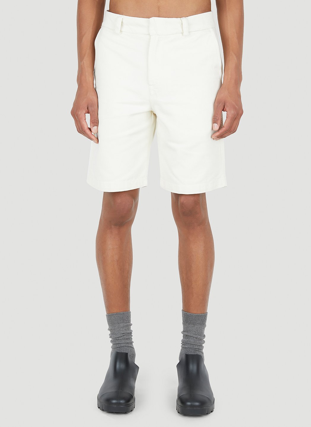 Craig Green Barrel cotton bermuda shorts - White
