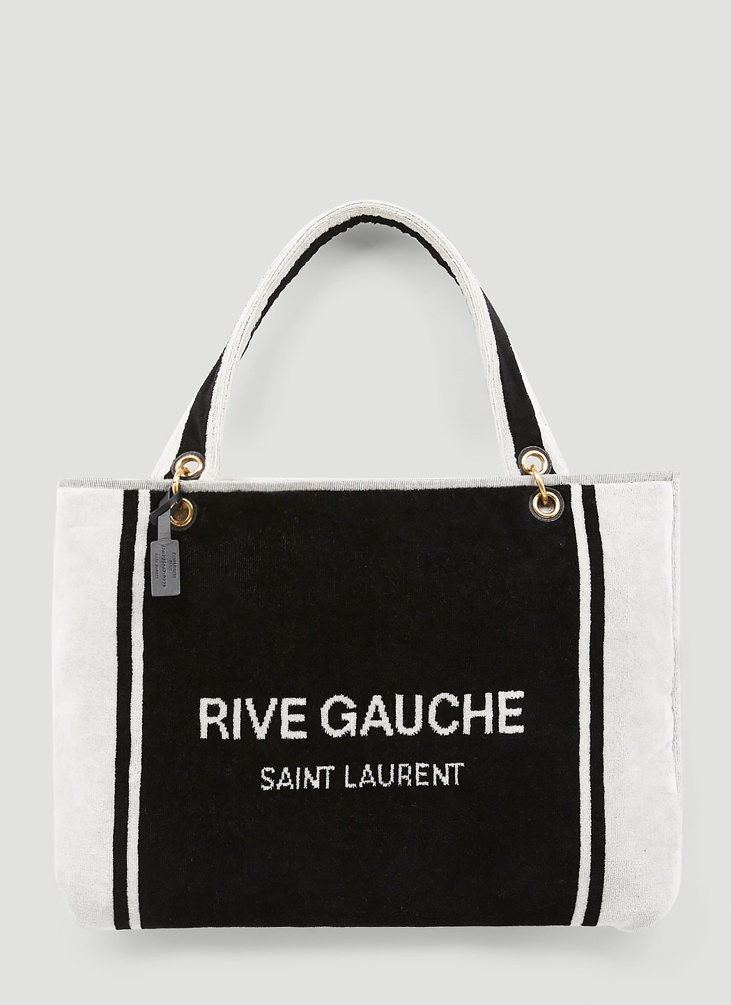Rive Gauche canvas tote in white - Saint Laurent