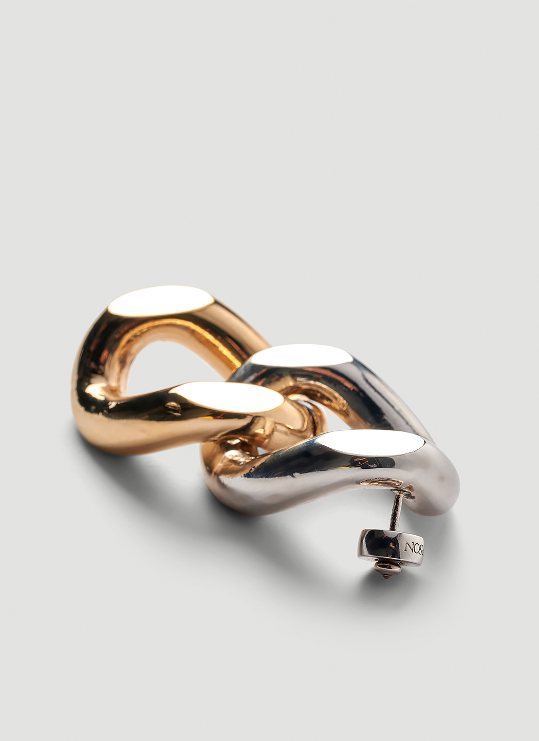 Argento Vivo Curb Chain Linear Earrings in Metallic
