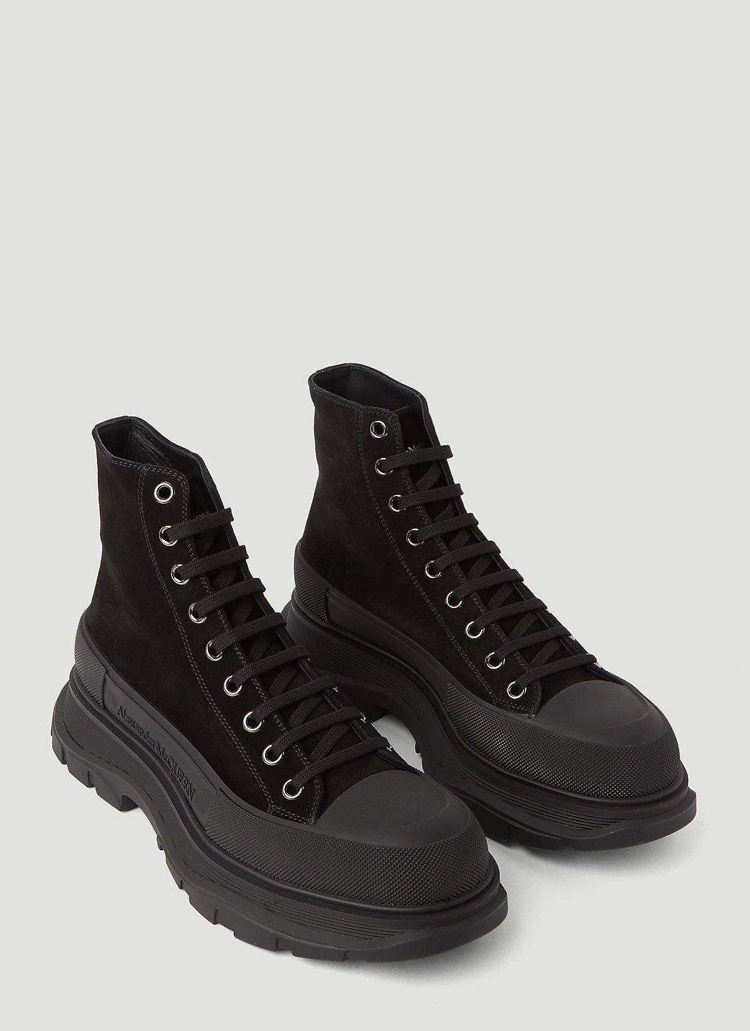 Alexander McQueen Men's Tread Slick Boots in Black | LN-CC