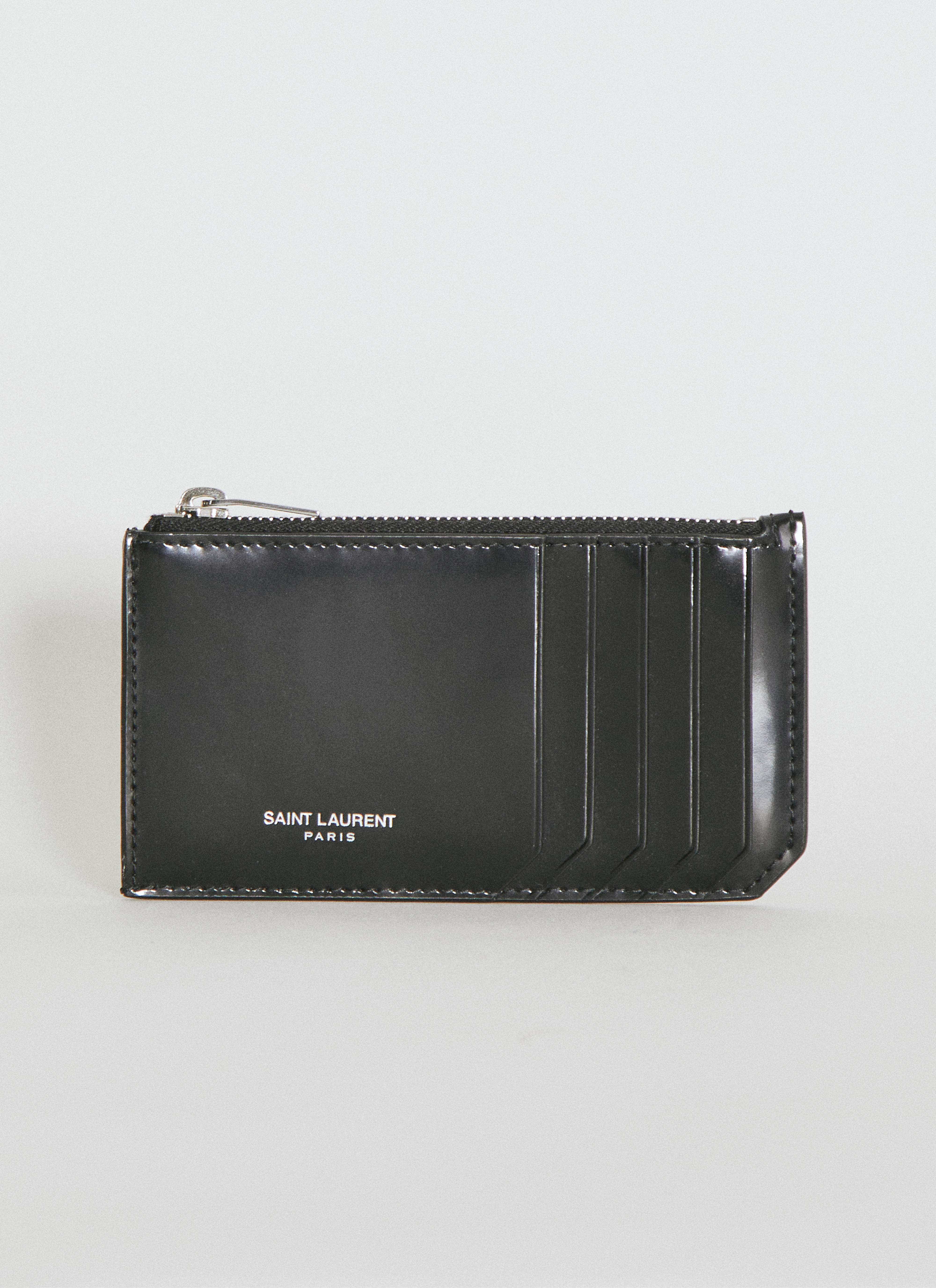 Saint laurent card online holder zip