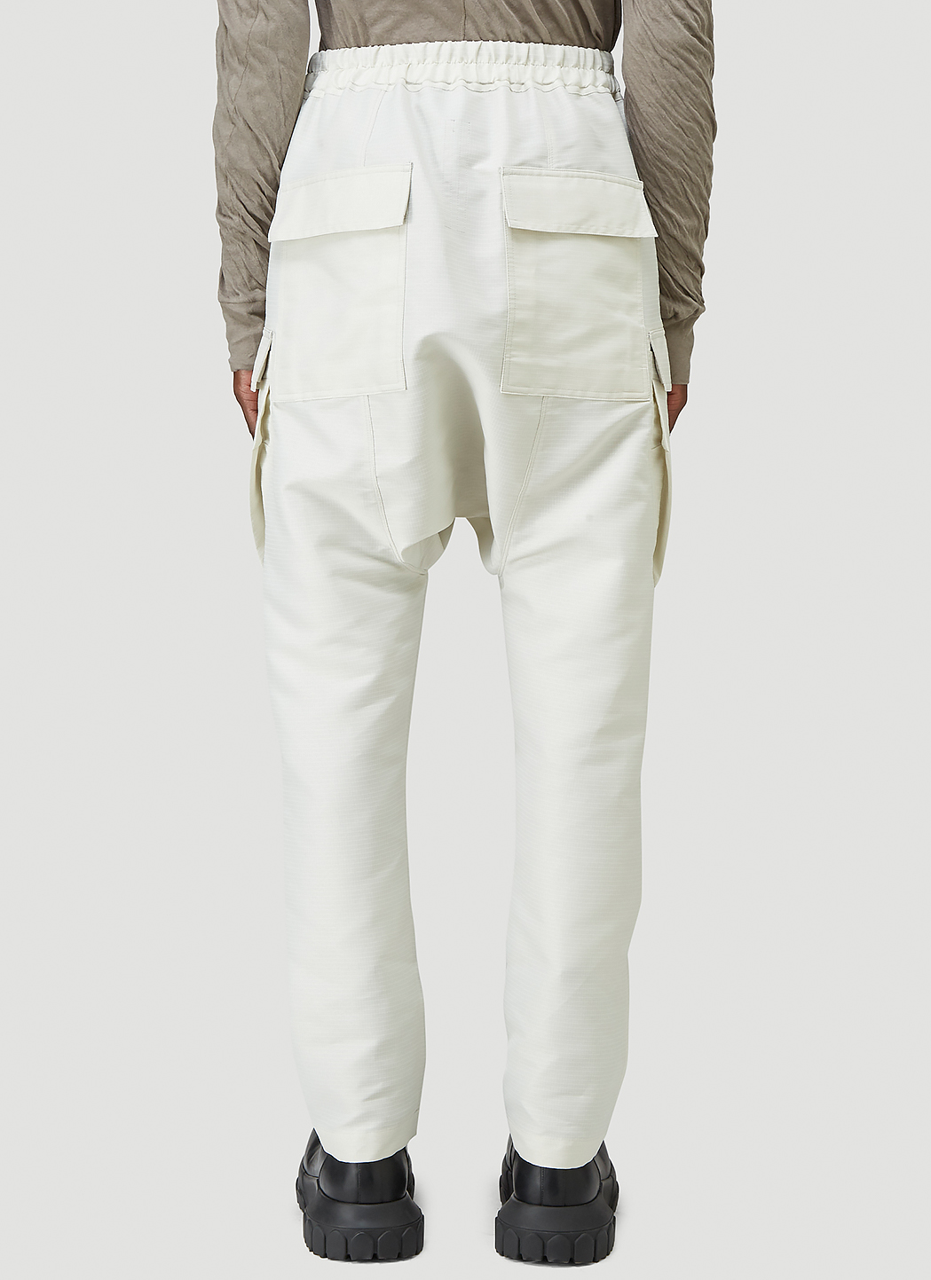 cream cargo trousers