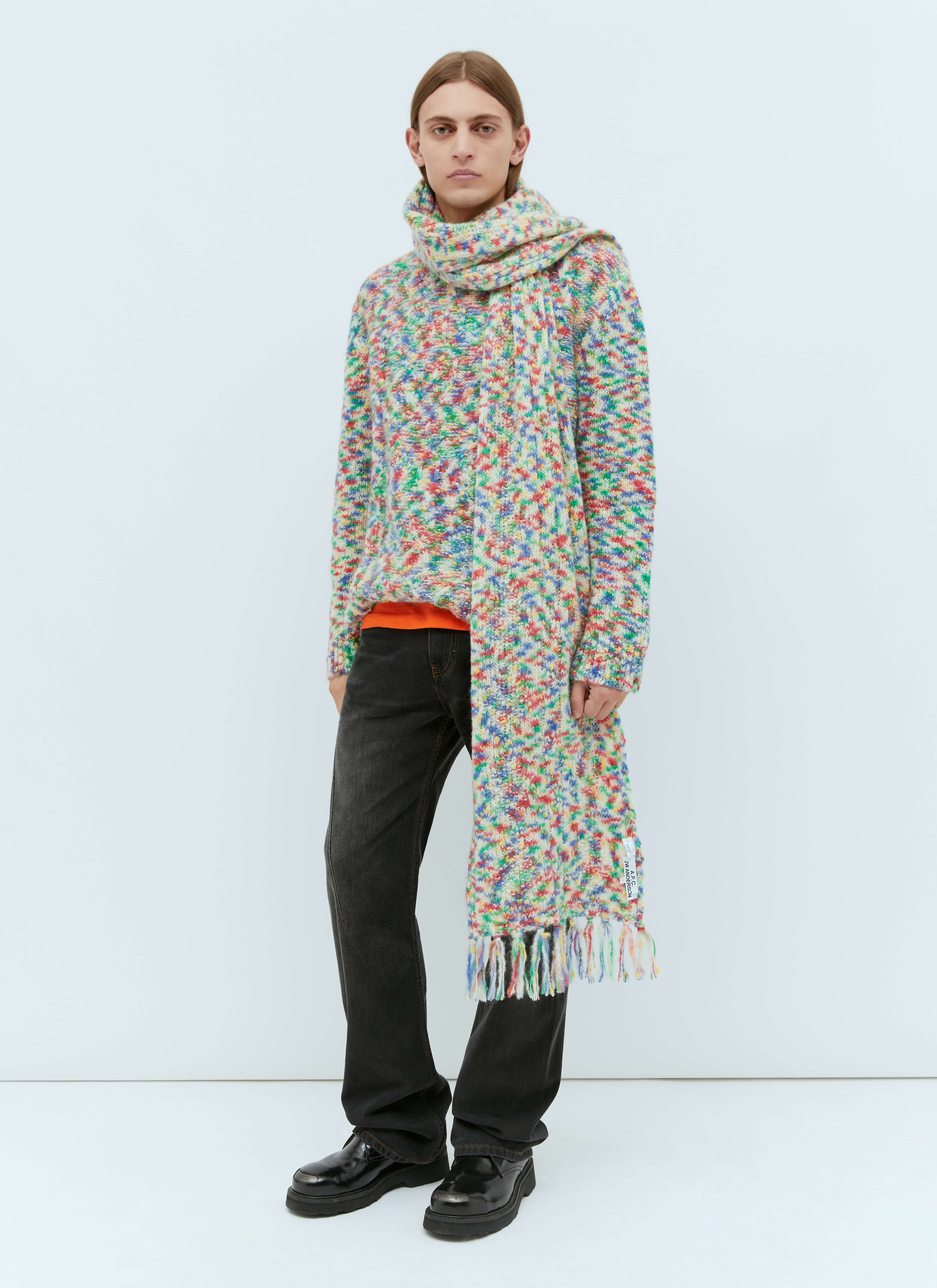 A.P.C. x JWA Jolly Knit Scarf in Multicolour | LN-CC®