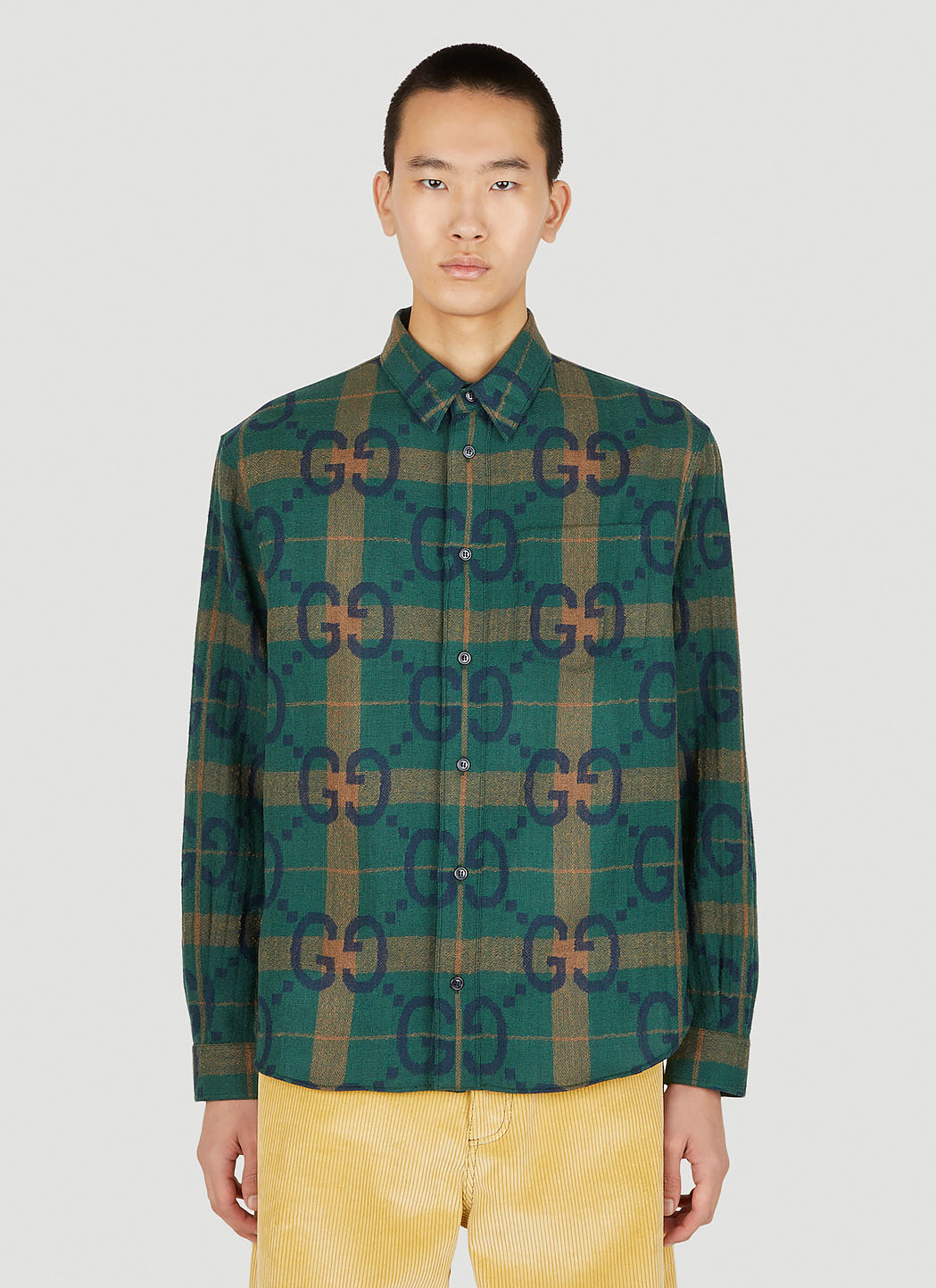 Green gucci shirt online