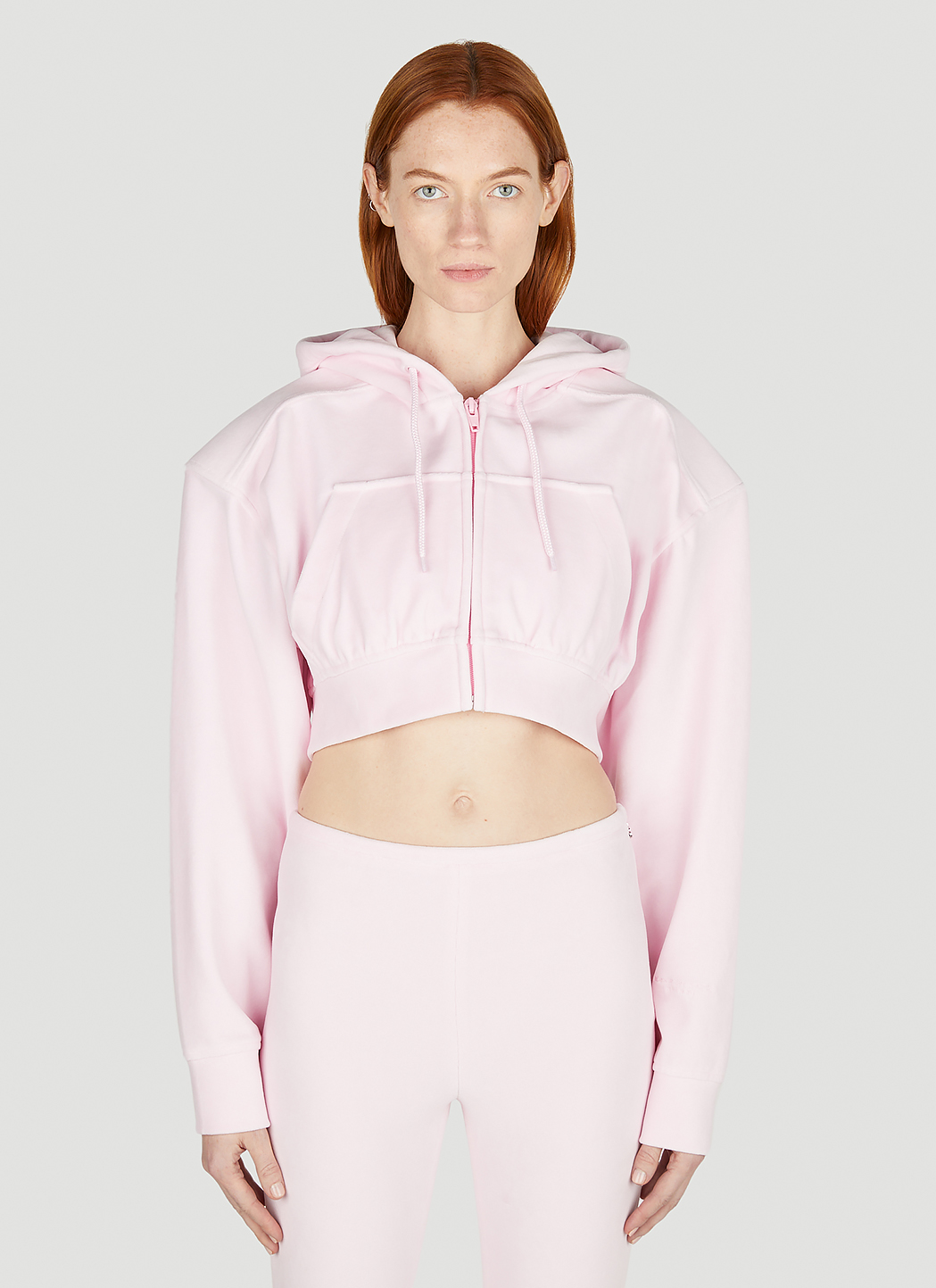 Alexander wang cropped discount hoodie