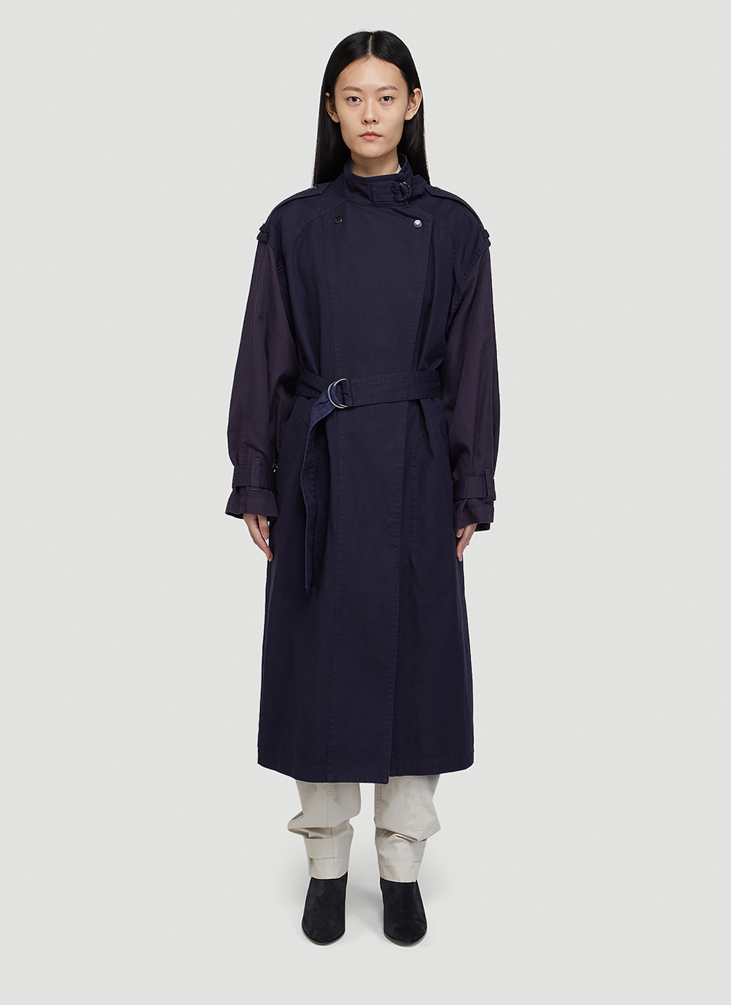 Isabel Marant Étoile Kendal Trench Coat in Black | LN-CC®