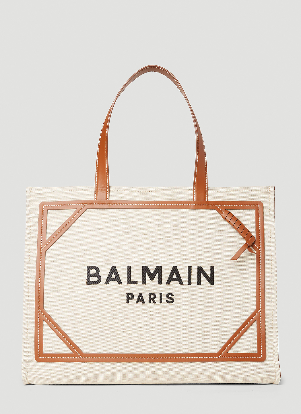 Balmain Unisex B-Army Medium Shopper Bag in White | LN-CC®