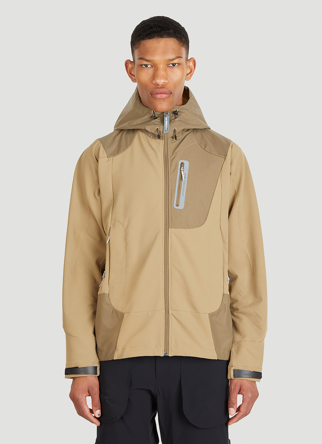 And Wander Stretch Shell Jacket in Beige | LN-CC®