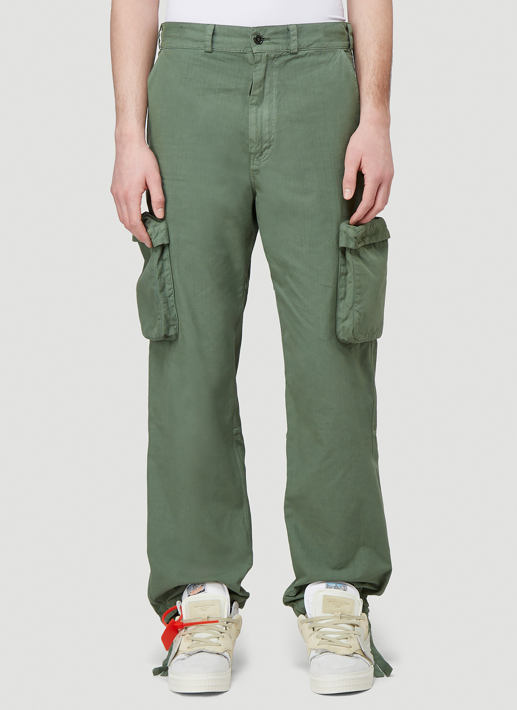 off white khaki pants