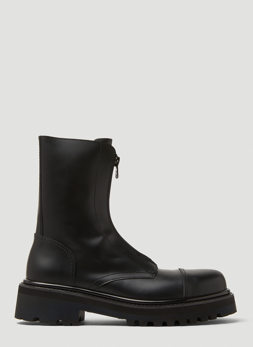 Mens front clearance zip boots