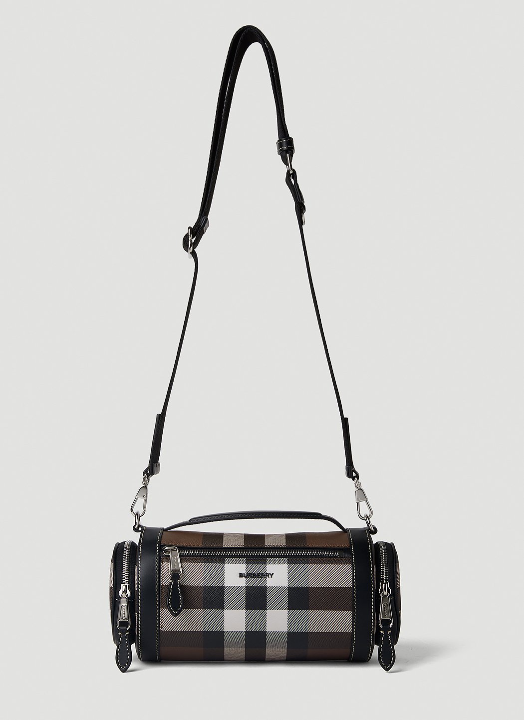 Burberry leather barrel discount bag