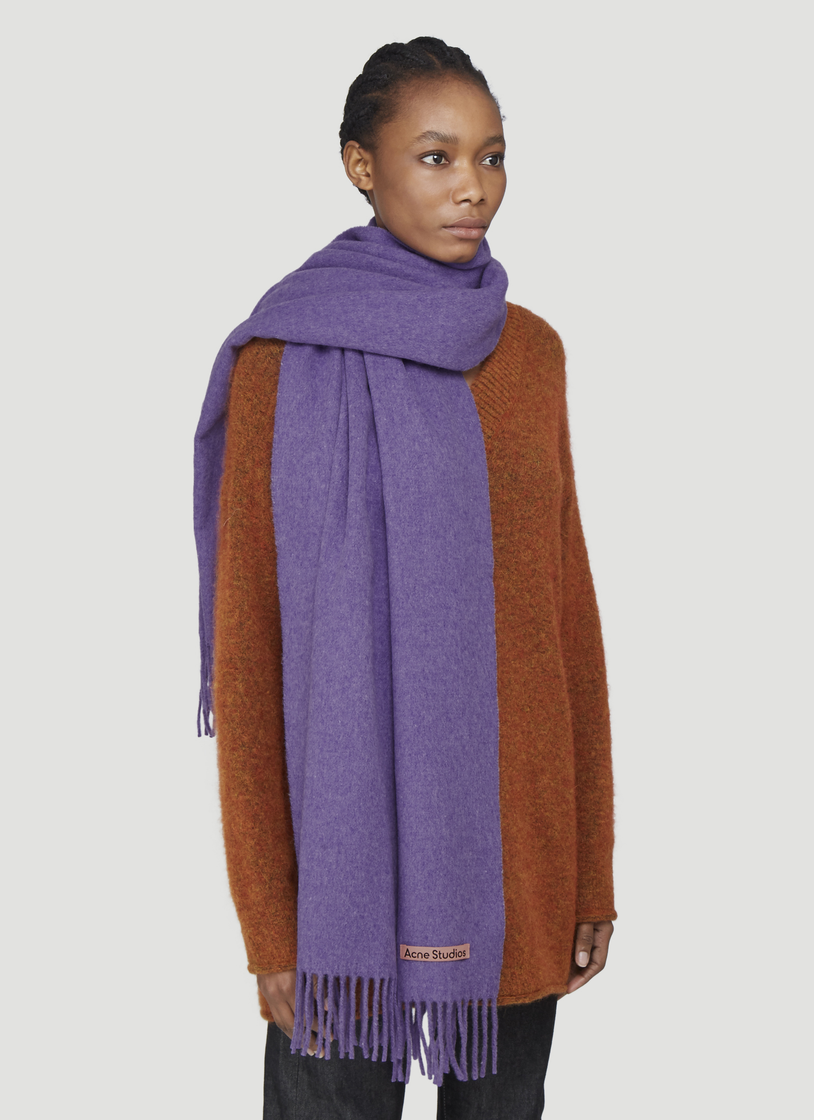 Acne Studios Canada New Scarf in Purple | LN-CC