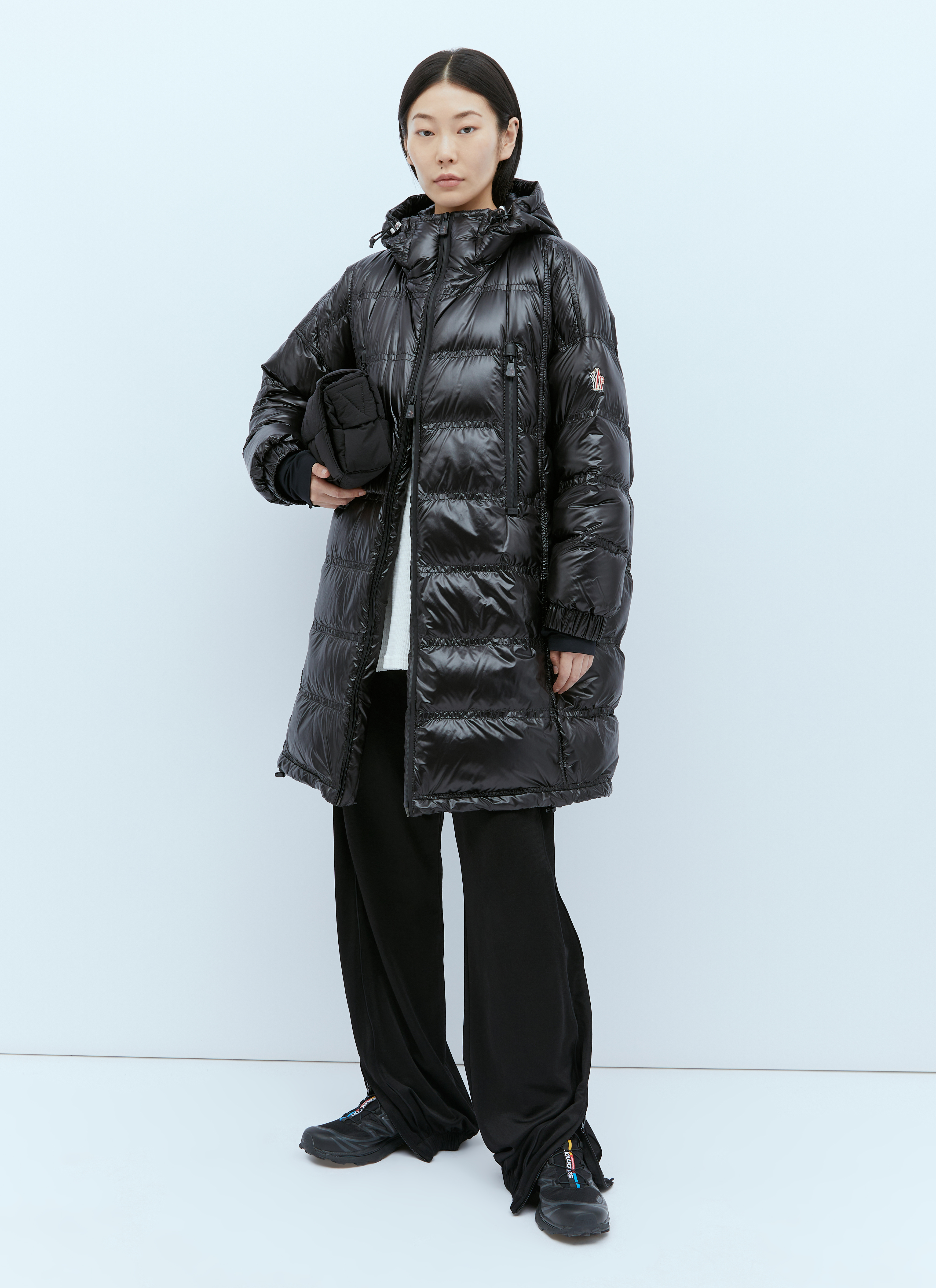 Moncler Grenoble Rochelair Long Down Jacket in Black | LN-CC®