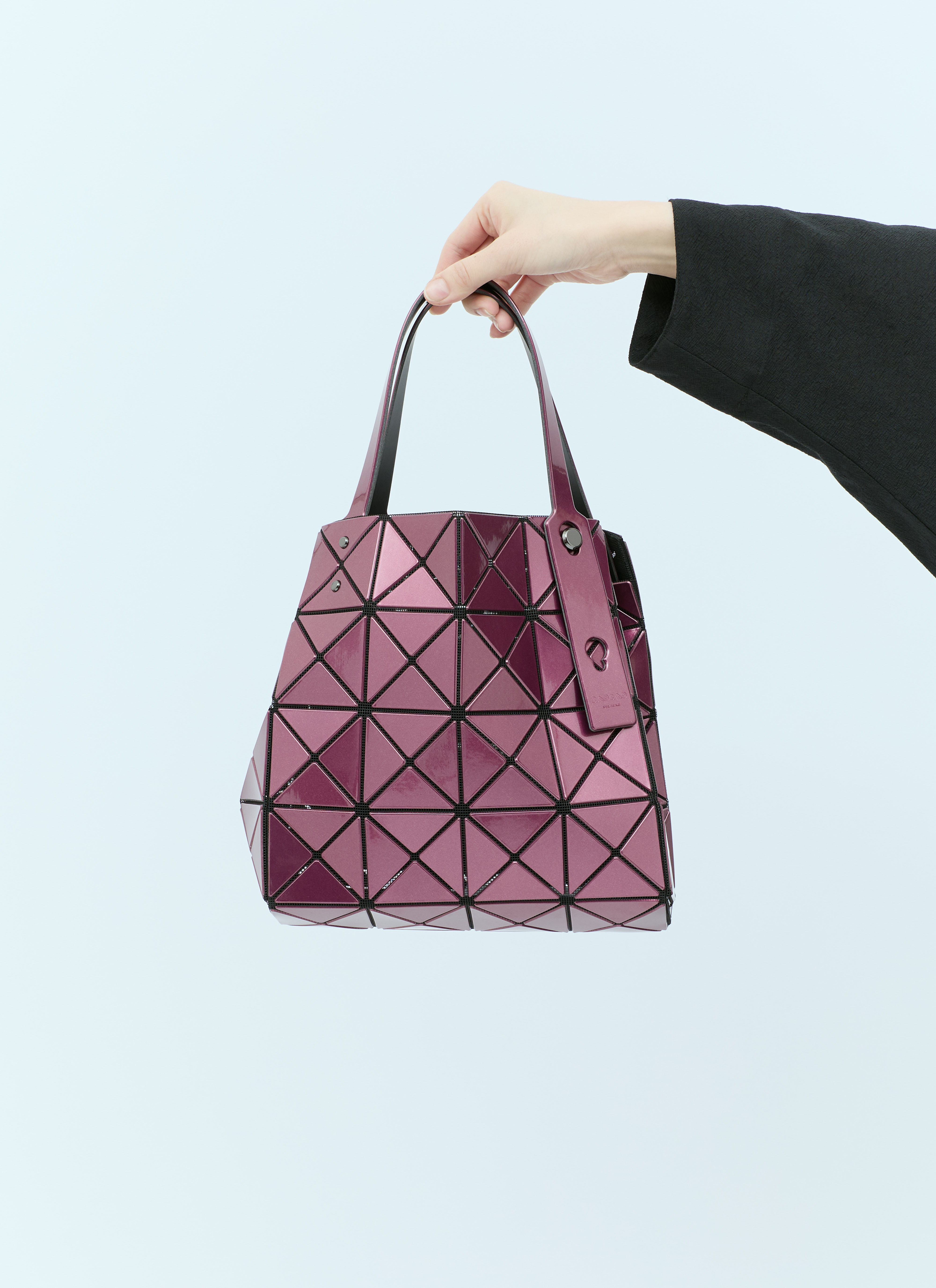 Bao Bao Issey Miyake Carat-2 Handbag in Burgundy | LN-CC®