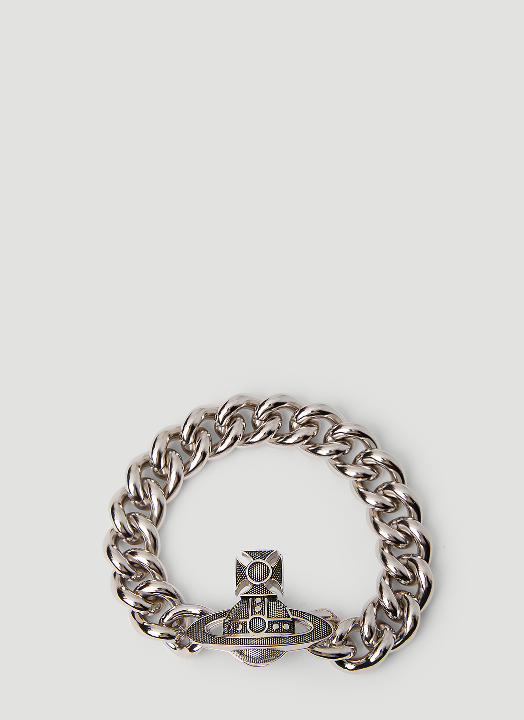 Vivienne Westwood Hilario Grey Metal Men's Bracelet
