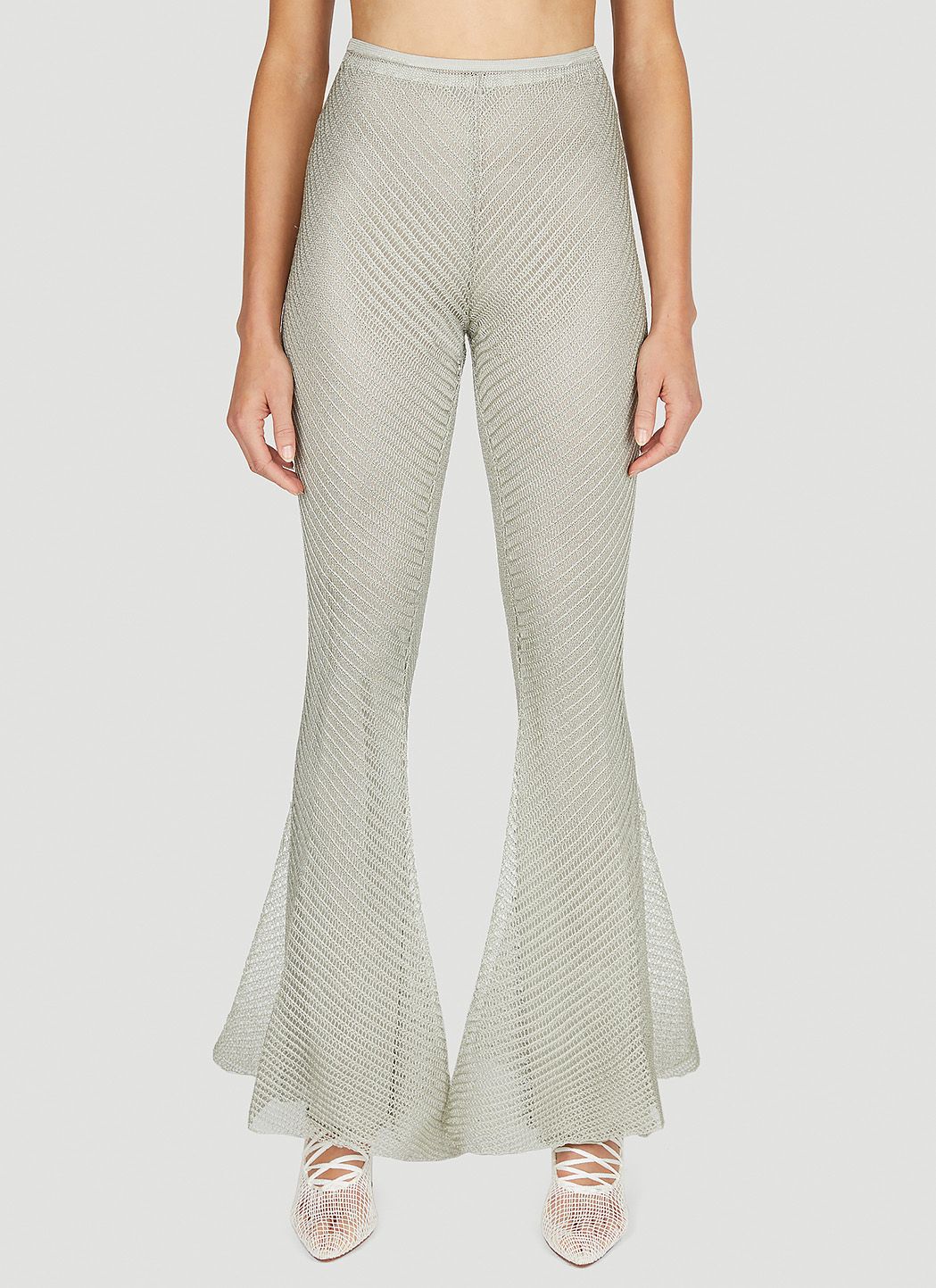 Isa Boulder Flared Knitted Pants - Farfetch