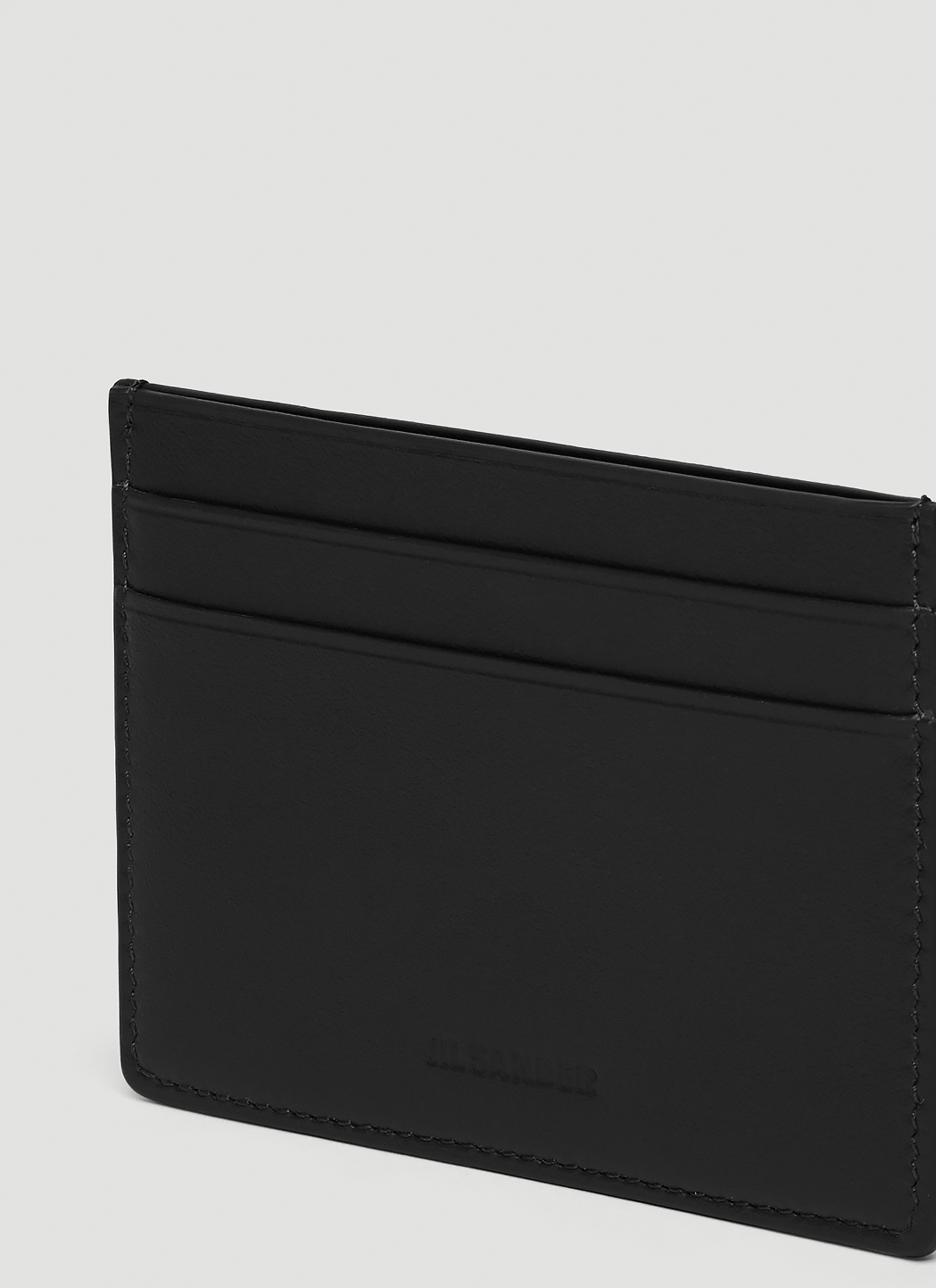 Jil Sander Leather Card Holder in Black | LN-CC